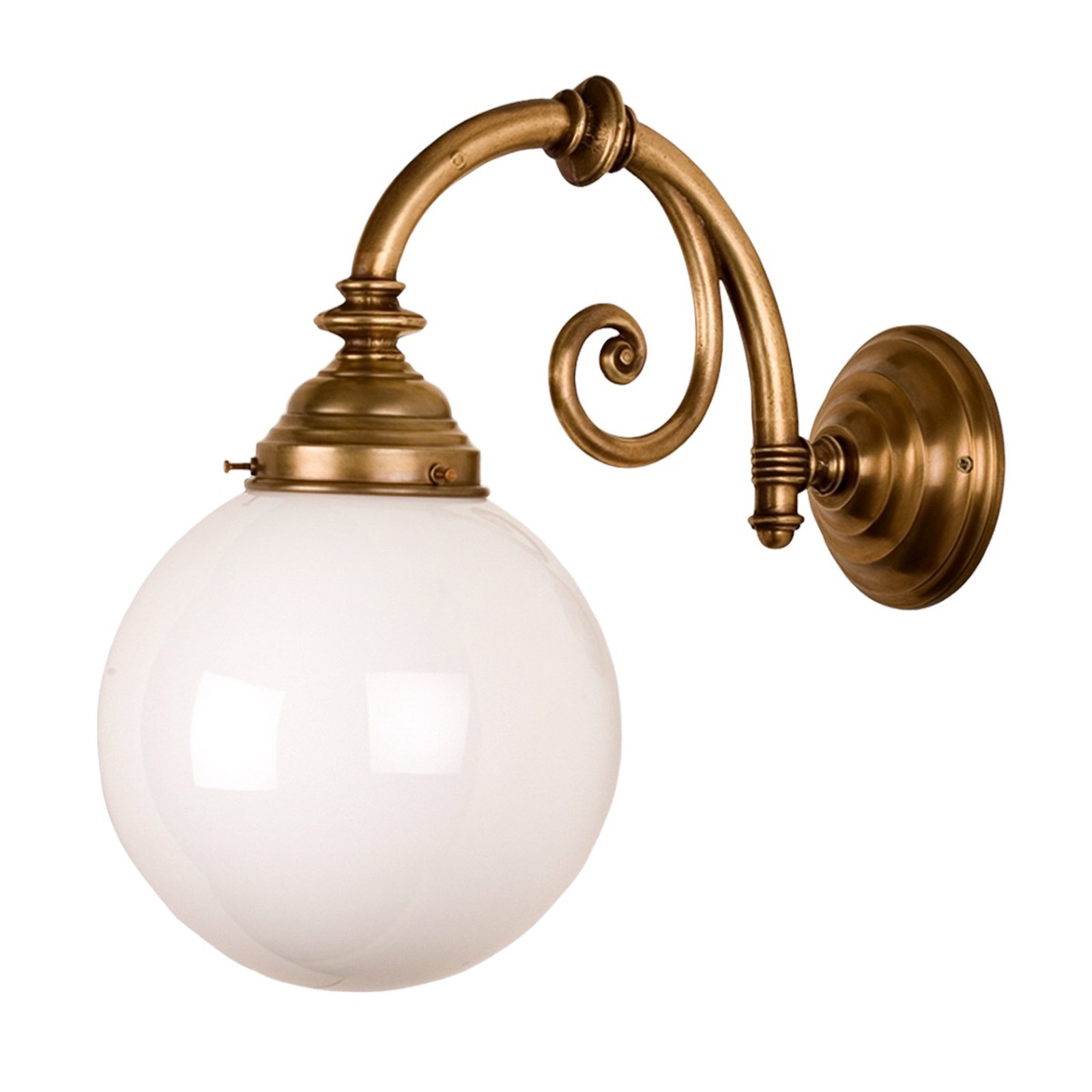 Frank brass wall light