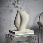 AYTM Saltare váza, 35 cm, taupe, kerámia