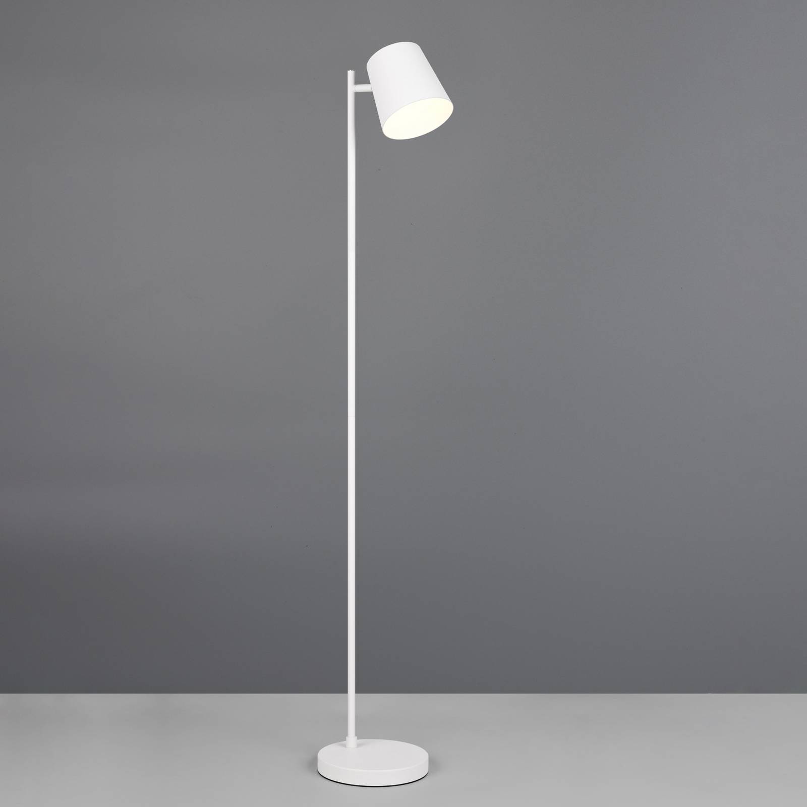 LED-Akku-Stehleuchte Blake, weiß matt, Metall, dimmbar günstig online kaufen