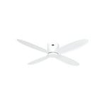 Ventilatore da soffitto intelligente Eco Plano II, Ø 132 cm, bianco, DC