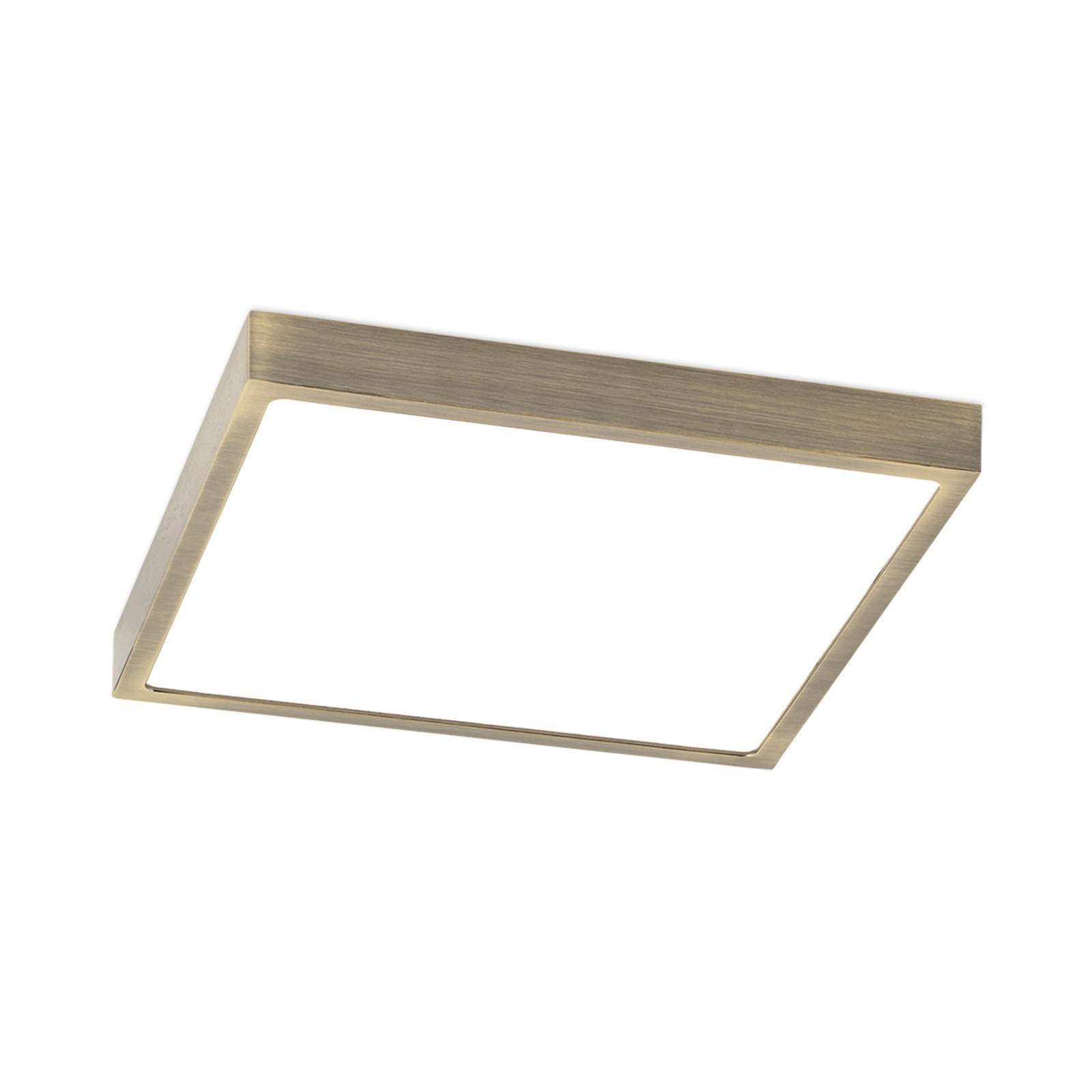 LED-Deckenlampe Disc, messingfarben antik, Länge 24 cm, CCT