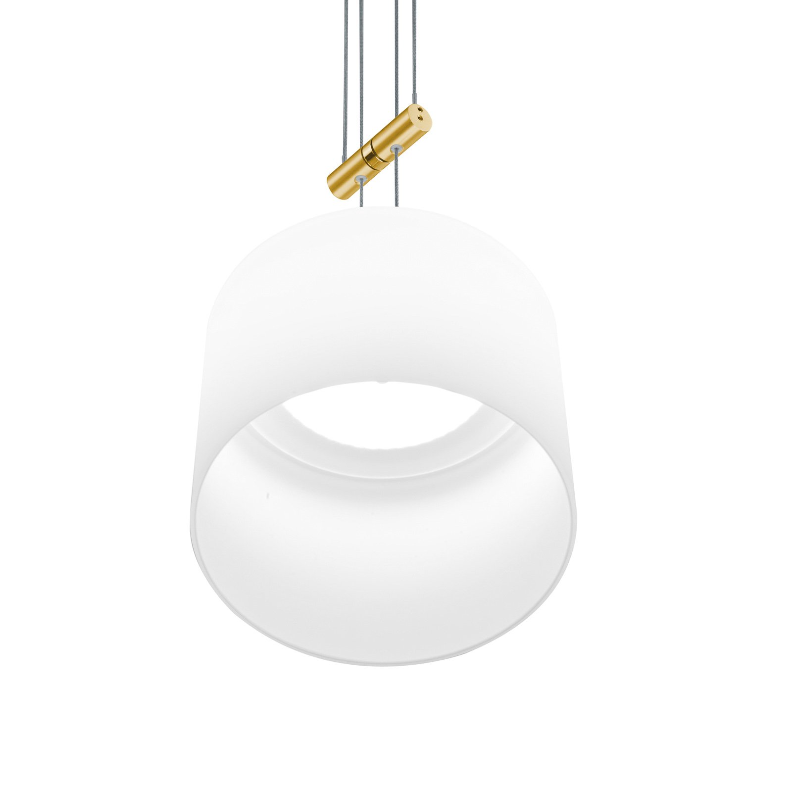 BANKAMP Grazia pendant lamp 1-bulb 16cm brass