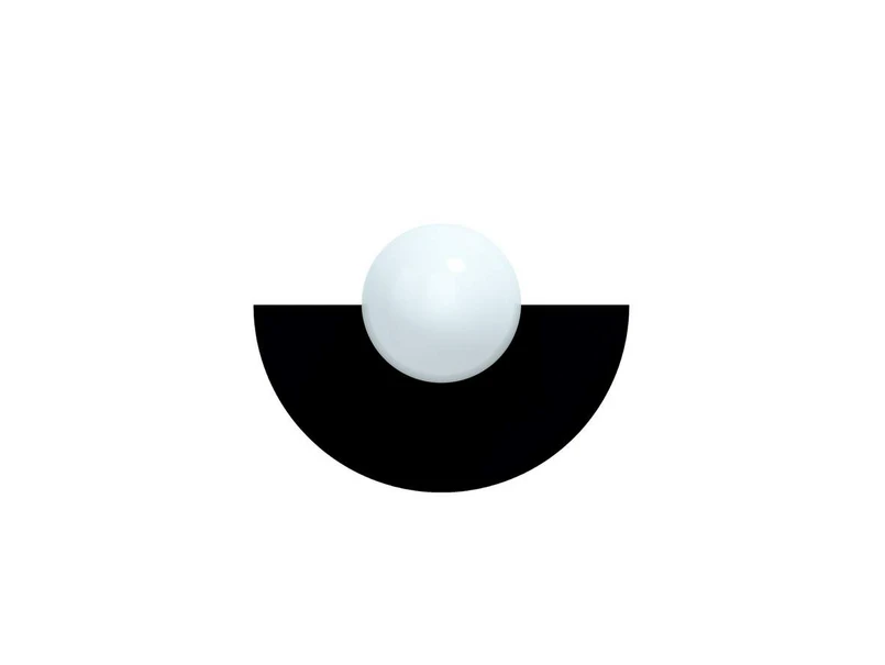 Swedish Ninja – Candy Big Circle 180 S Wandleuchte, schwarz
