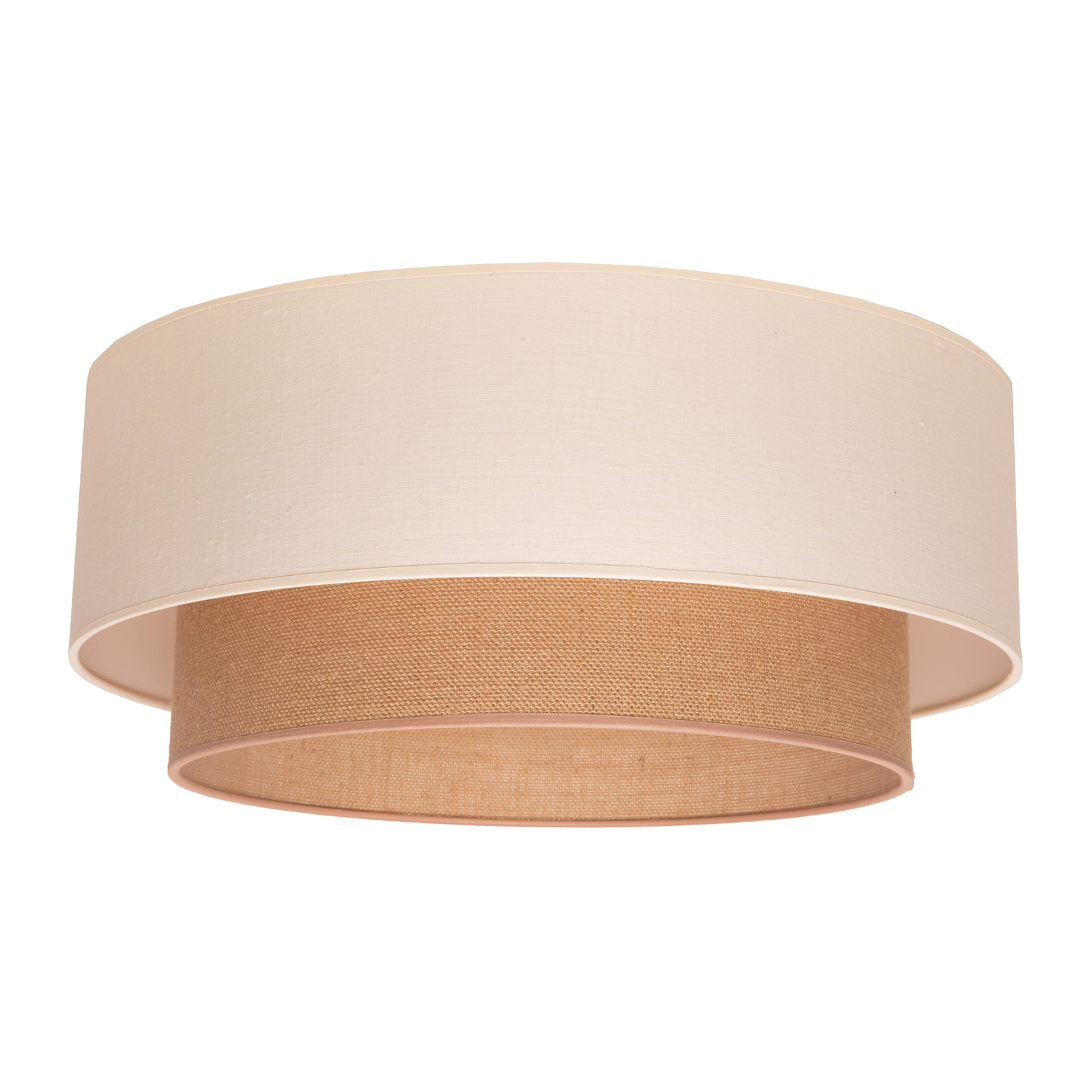 Taklampa Boho, 1 lampa, Ø 60 cm, jute