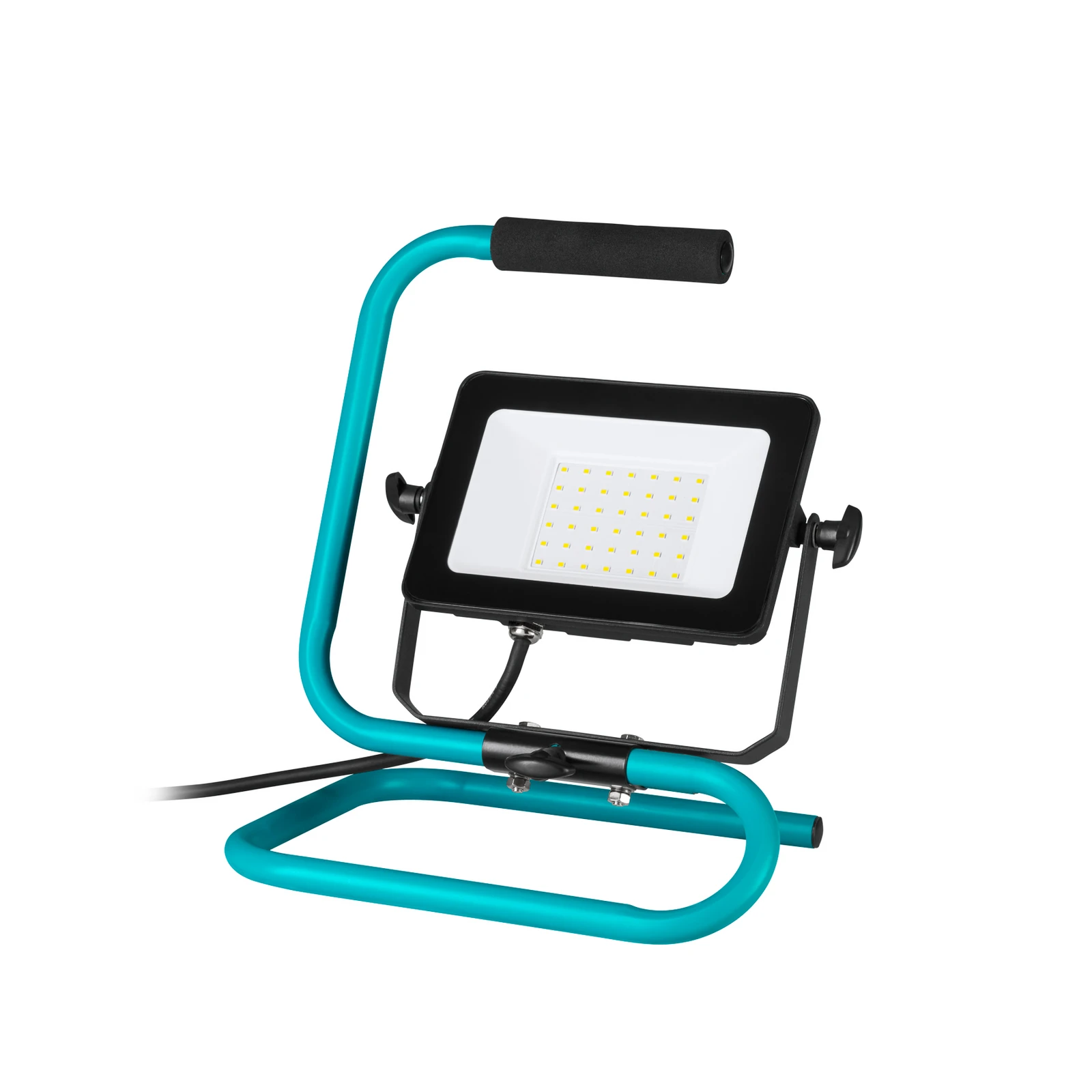 Avelar vanjski LED reflektor, crna/tirkizna, širina 32 cm, metal