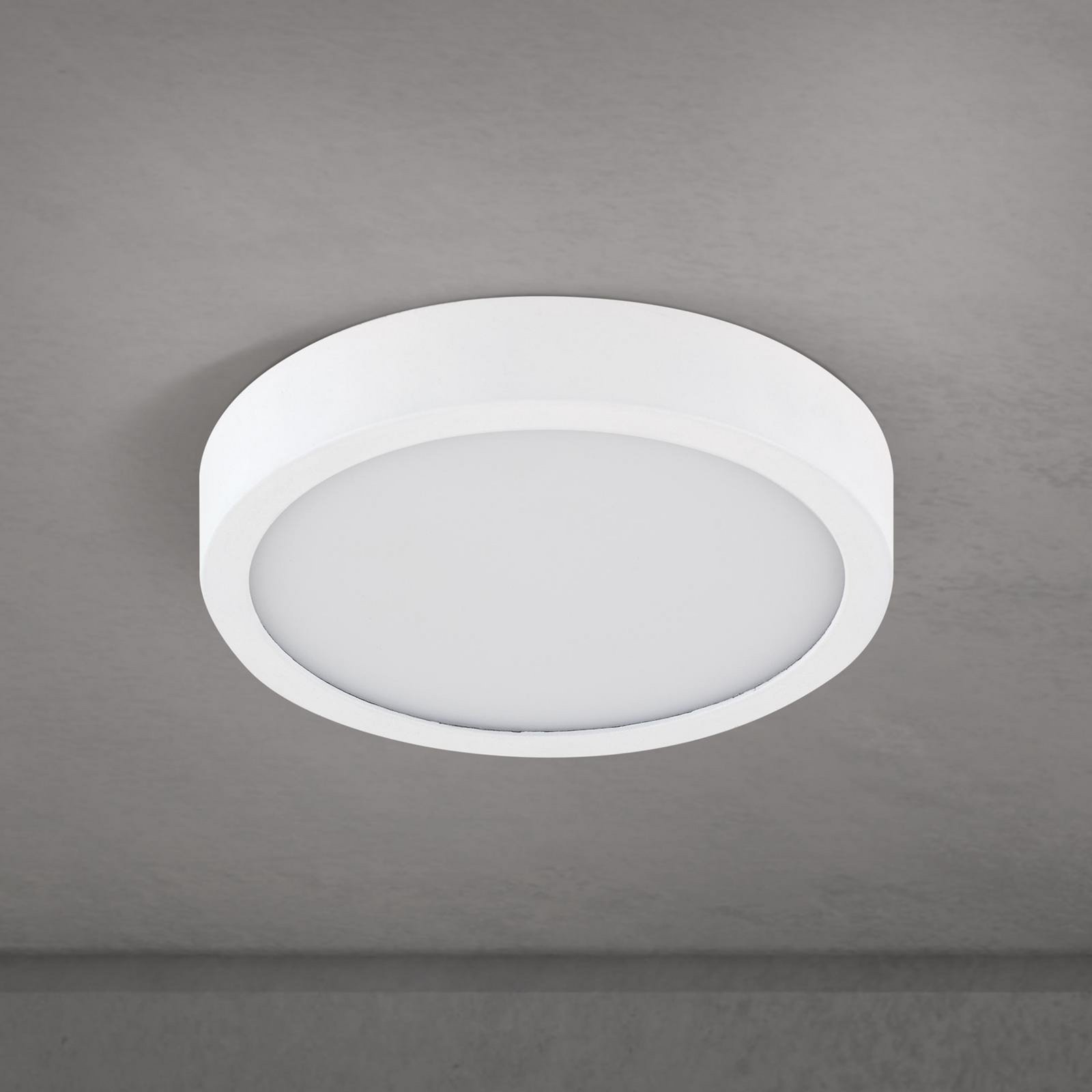 LED ceiling lamp Disc, white Ø 14 cm, CCT, metal/plastic