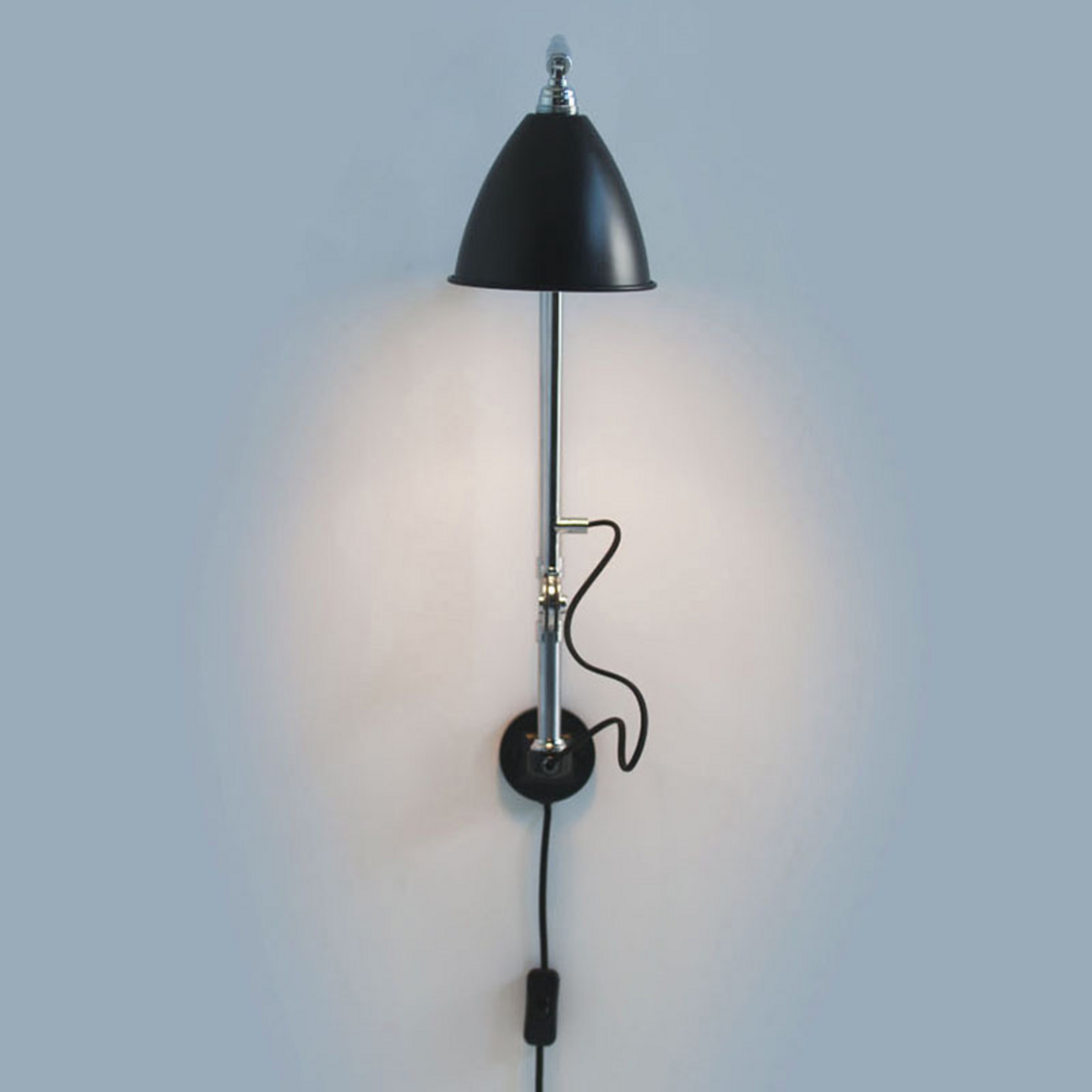 Bestlite BL5 Wandleuchte Ø16 Chrom/Schwarz - GUBI