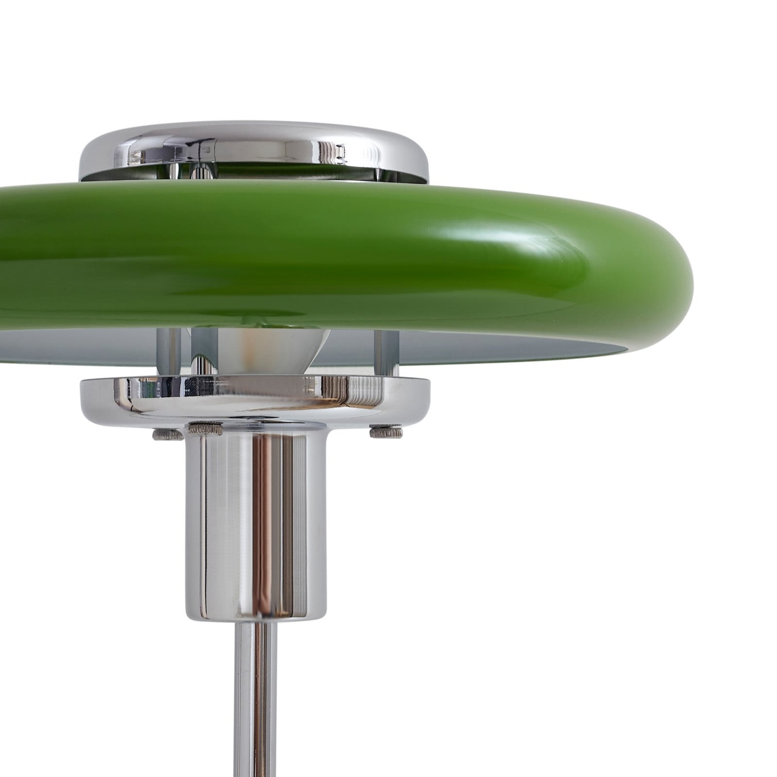 Lampe à poser Branford, verte, métal/marbre, rétro - Lindby