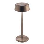 Zafferano LED-uppladdningsbar bordslampa Sister Light kopparfärgad CCT