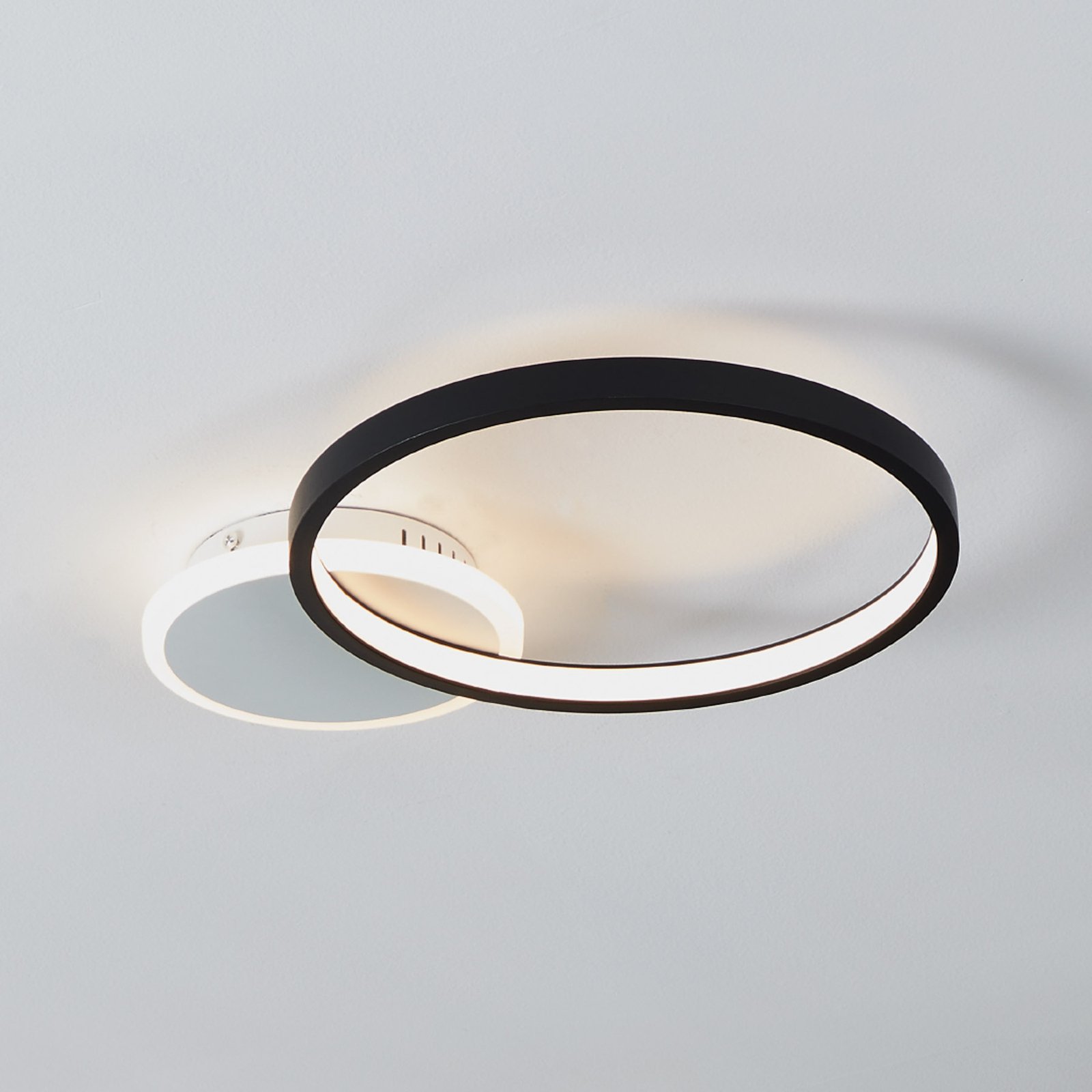 LED ceiling light Gafares, metal, 41 cm, remote control, CCT