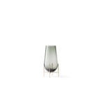 Echasse Vase Small Smoke/Brushed Brass - Audo Copenhagen