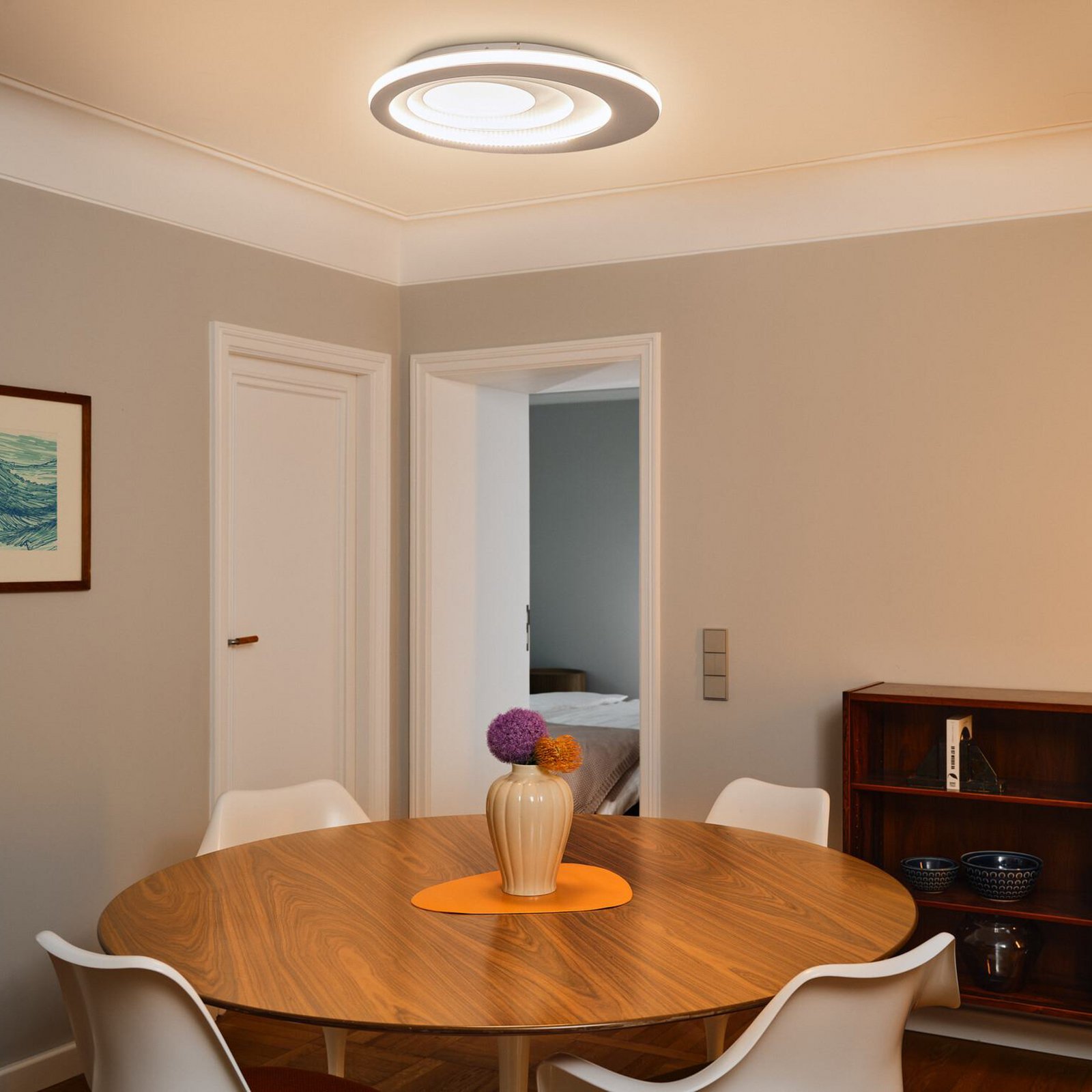 Lampa sufitowa LED OSRAM ORBIS SPIRAL ROUND Ø 52 cm biała up/down