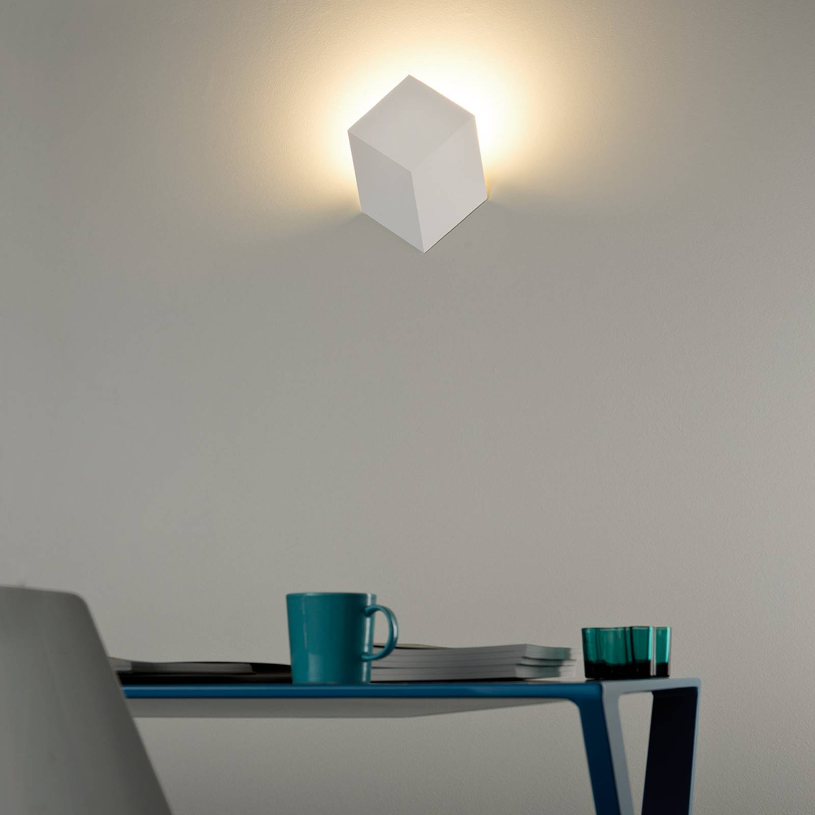 Rotaliana kinkiet LED QB, biały, aluminium