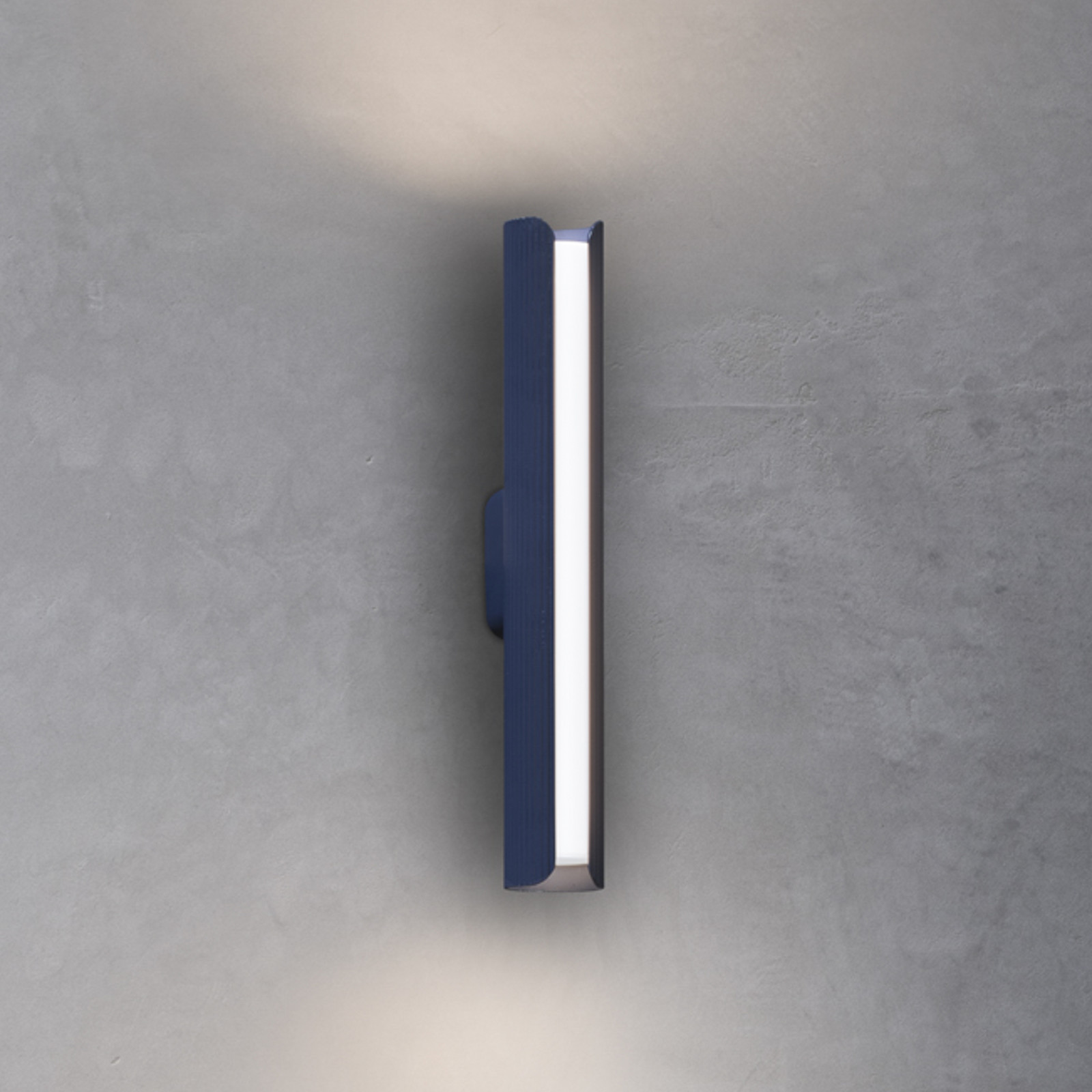 Aplică LED IDEAL LUX Dorica albastră înălțime 30 cm metal - Camera de zi / sufragerie - Modern - albastru - Aluminiu