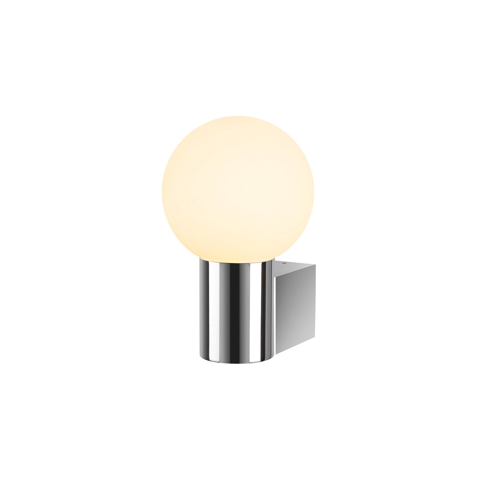 SLV Varyt væglampe til badeværelset, krom, aluminium, bredde 12 cm