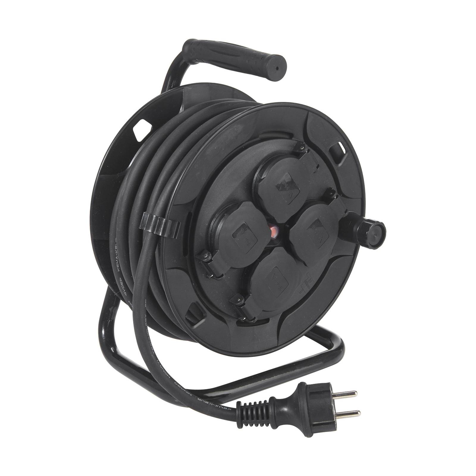 PR Home kabeltrommel utendørs 4 stk svart