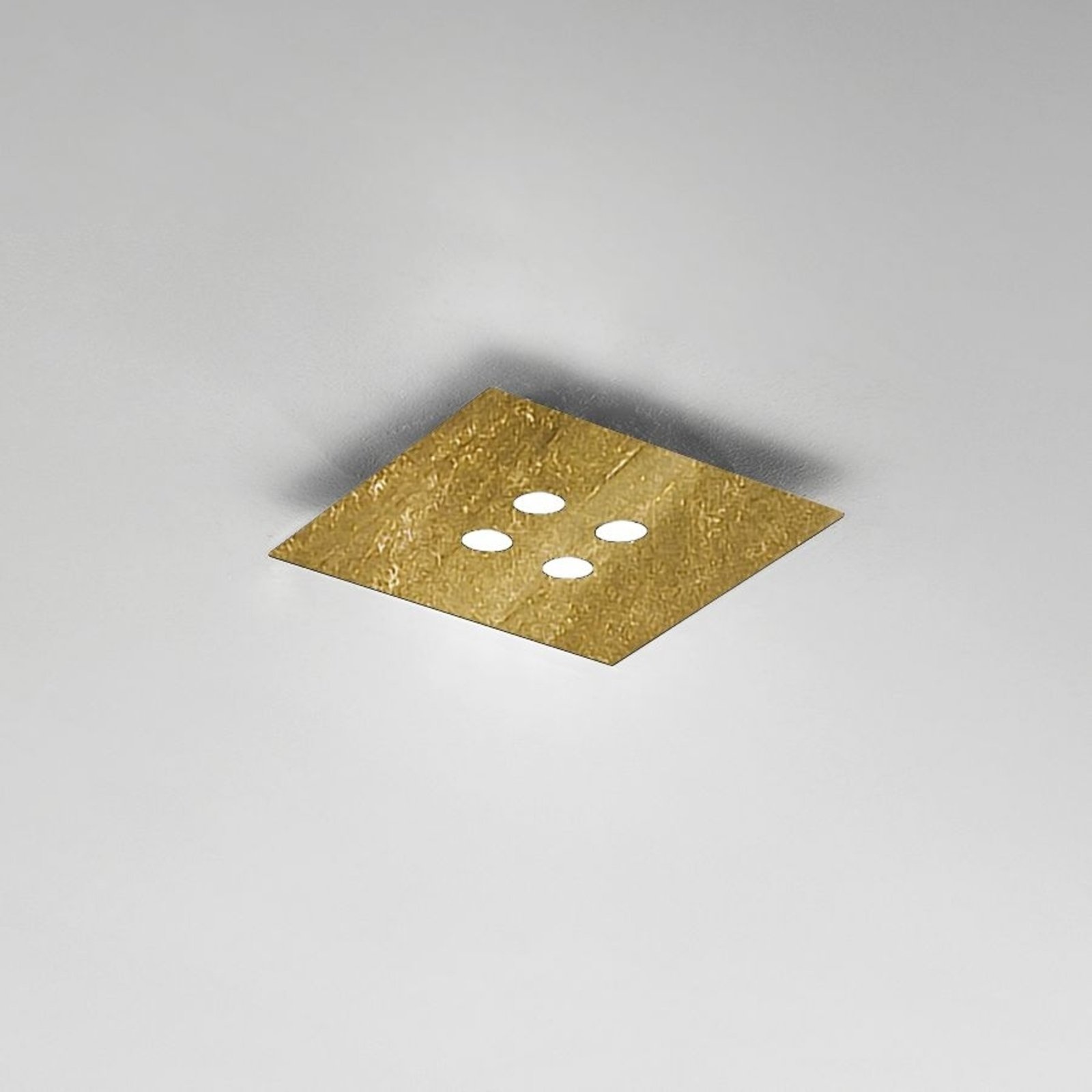 ICONE Slim - LED-Deckenleuchte 4-fl. blattgold