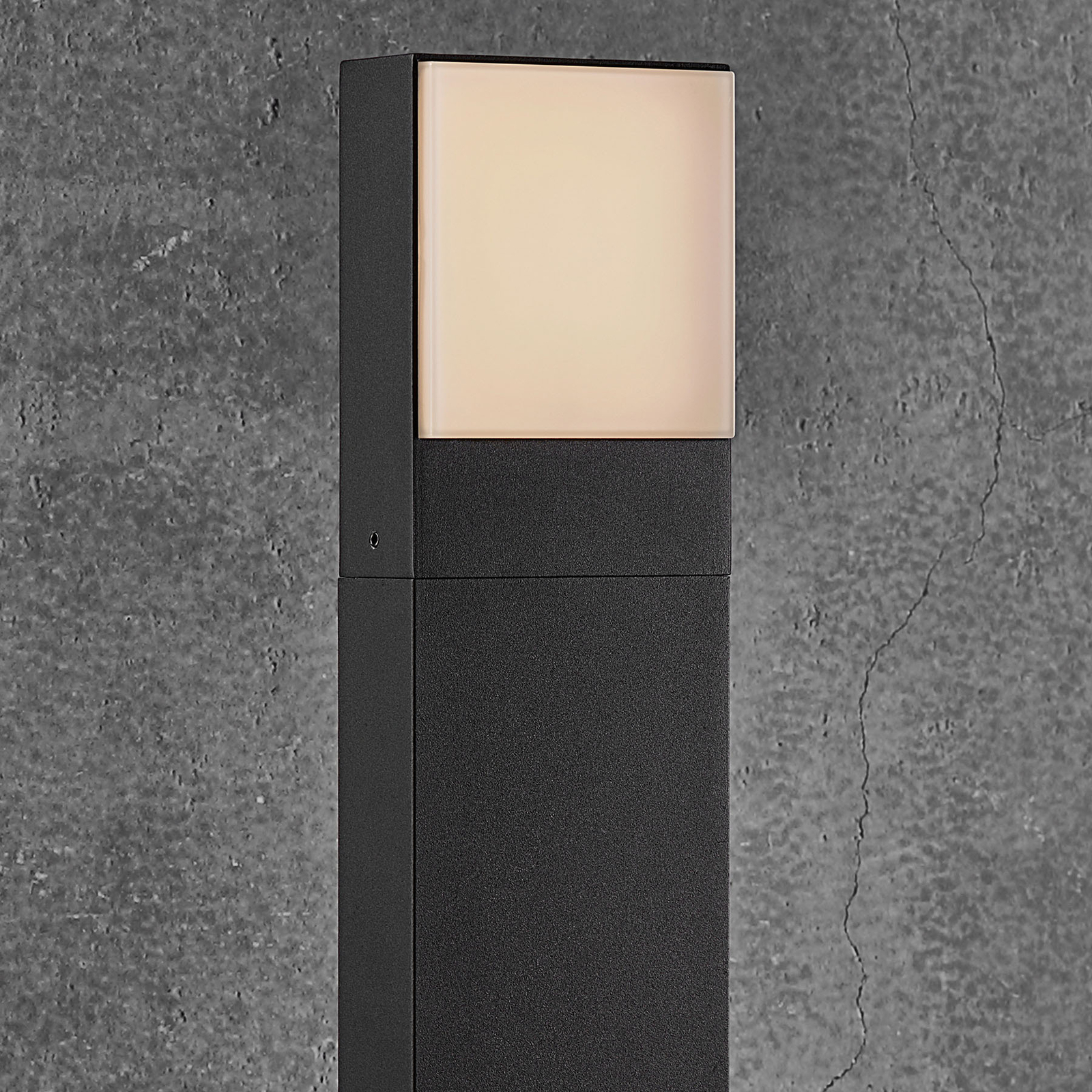 Nordlux Piana LED pillar light, height 50 cm, aluminium, plastic, 7.2 W, energy efficiency: A+, L: 11.3 cm, W: 4.7 cm, H: 50 cm
