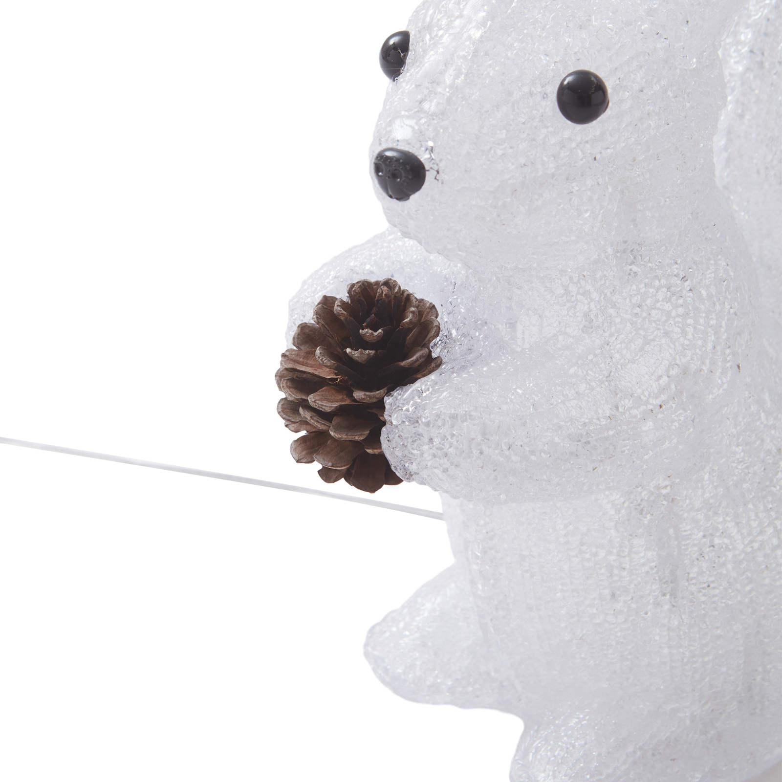 Lindby Yuki Figura decorativa LED, plástico, esquilo