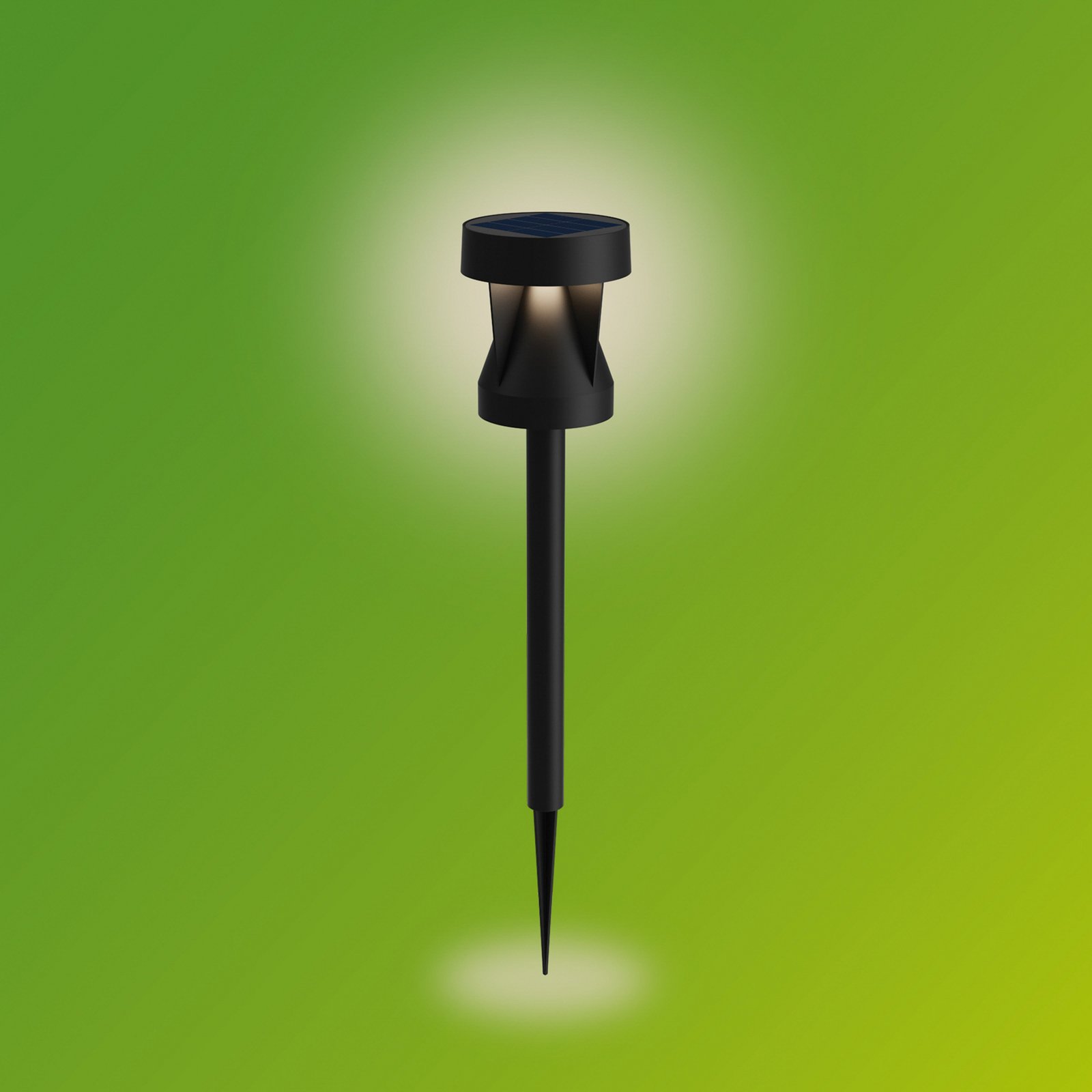 Philips LED-Solarleuchte Avery, Erdspieß, schwarz, IP44