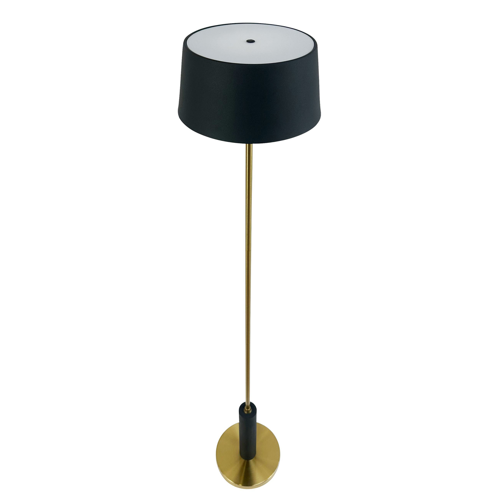 Dyberg Larsen lampa stojąca LED Yoyo, czarna, wysokość 125 cm