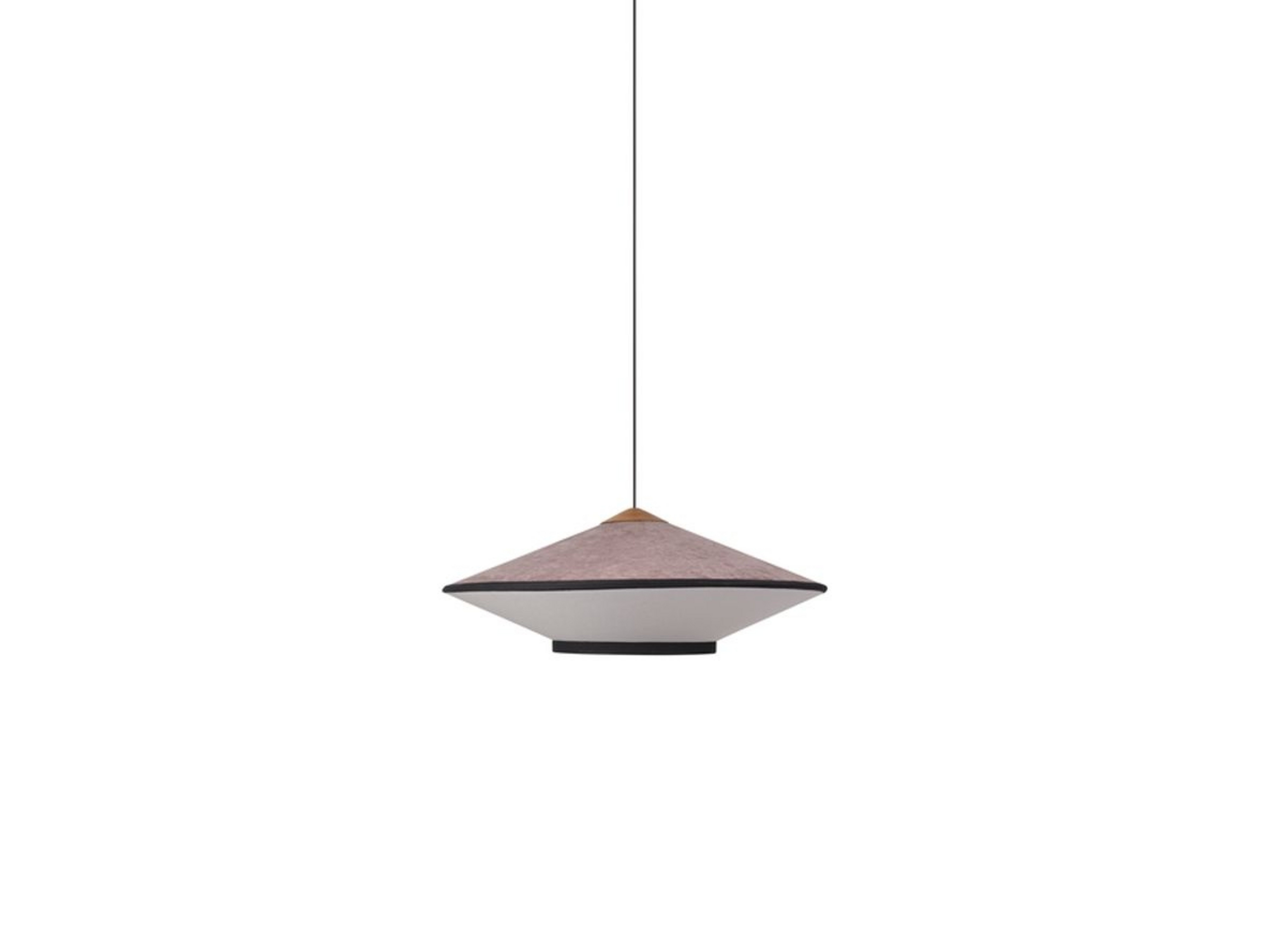 Cymbal Pendelleuchte M, puder pink, Ø 70 cm, E27 - Forestier