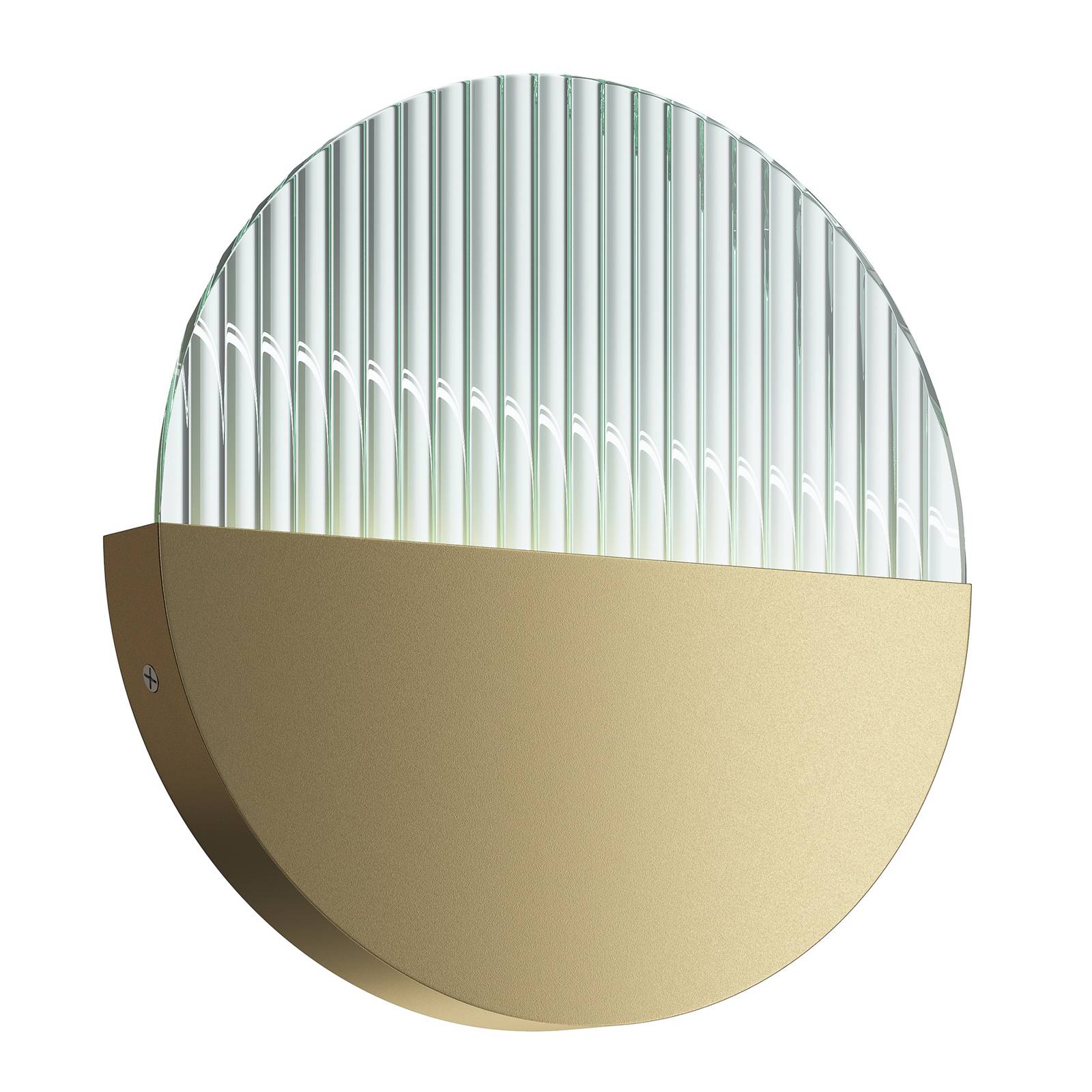 Maytoni Jupiter LED wall lamp, gold/clear, for Living / Dining Room, metal, glass, 6 W