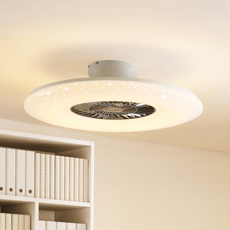 Starluna Klamina LED-takfläkt med ljus