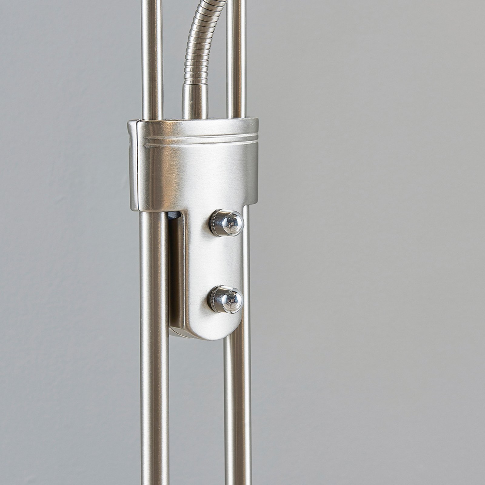Yveta Floor Lamp Nickel/White - Lindby