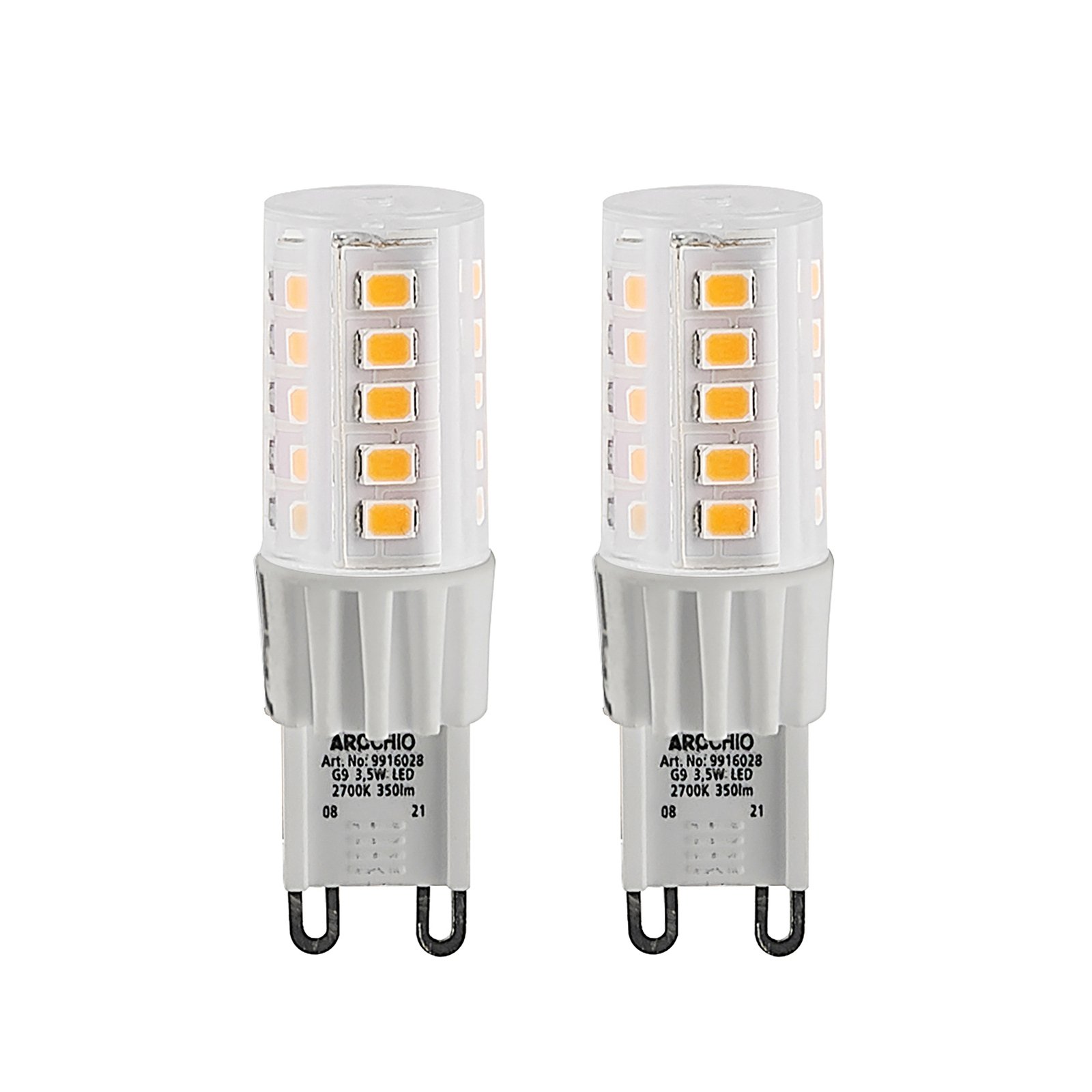 Arcchio bombilla LED bi-pin G9 3,5W 827 2 ud