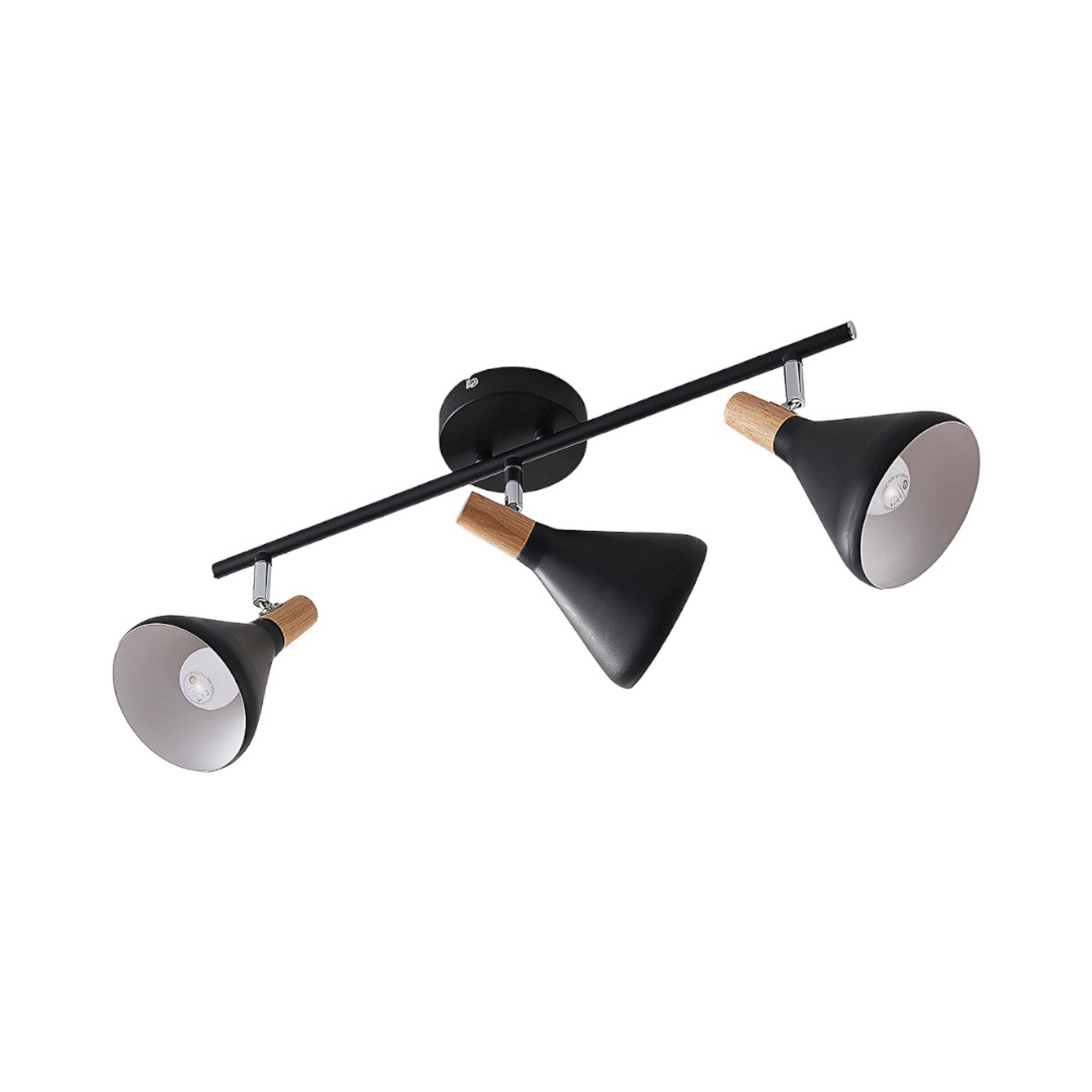Arina 3 Ceiling Lamp Black - Lindby