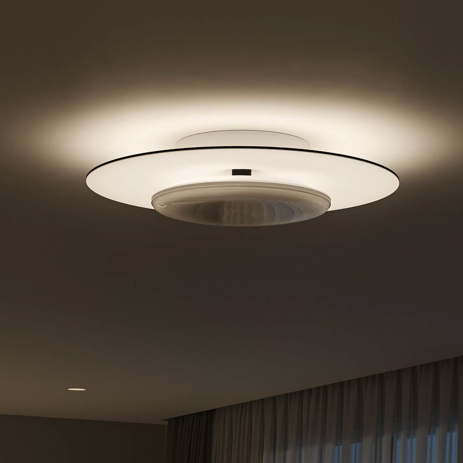Garnet LED ceiling lamp SceneSwitch 50cm black