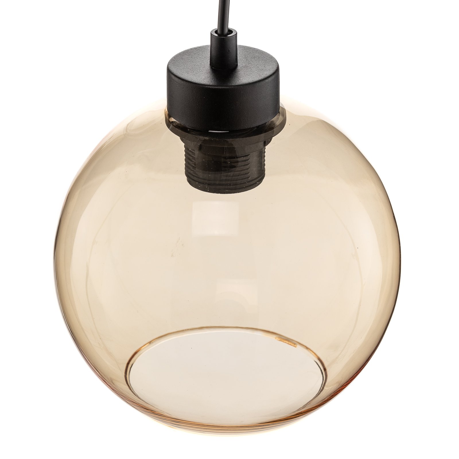 Cubus Hängeleuchte Ø 50 cm 3-flammig klar/honig braun Glas