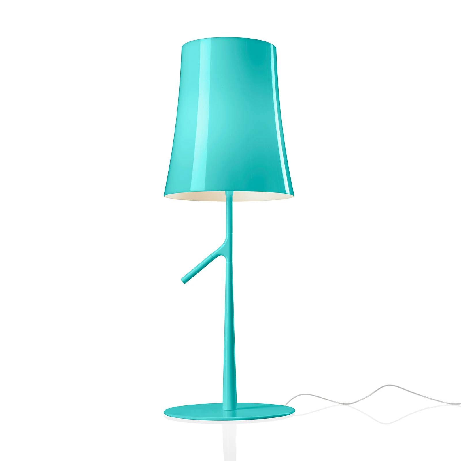 Настолна лампа Foscarini Birdie LED piccola в цвят аквамарин