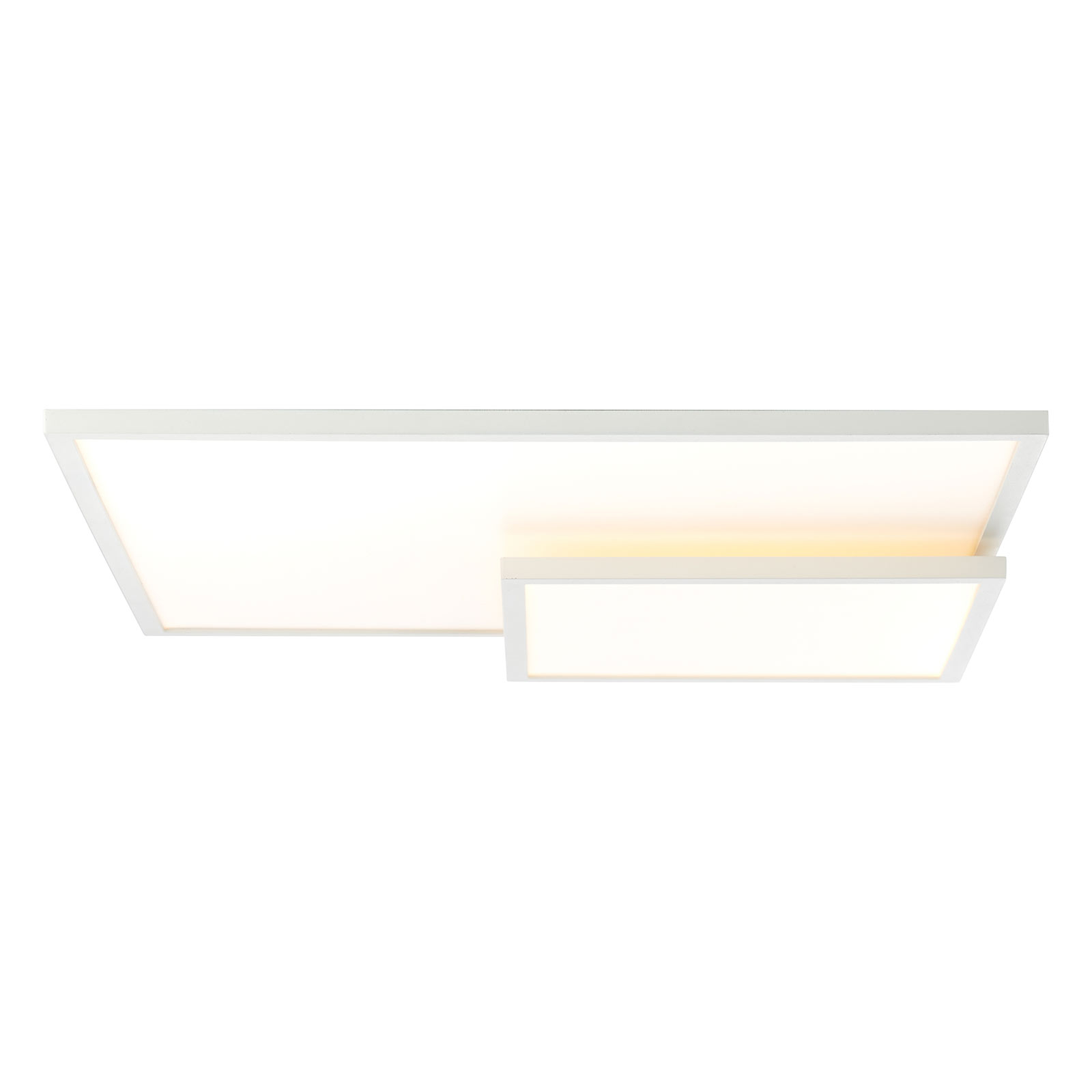 Brilliant Bility LED ceiling lamp, length 62 cm white frame, for Living / Dining Room, metal, plastic, 36 W, energy efficiency: A+, L: 62 cm, W: 46.5 cm, H: 7.8 cm
