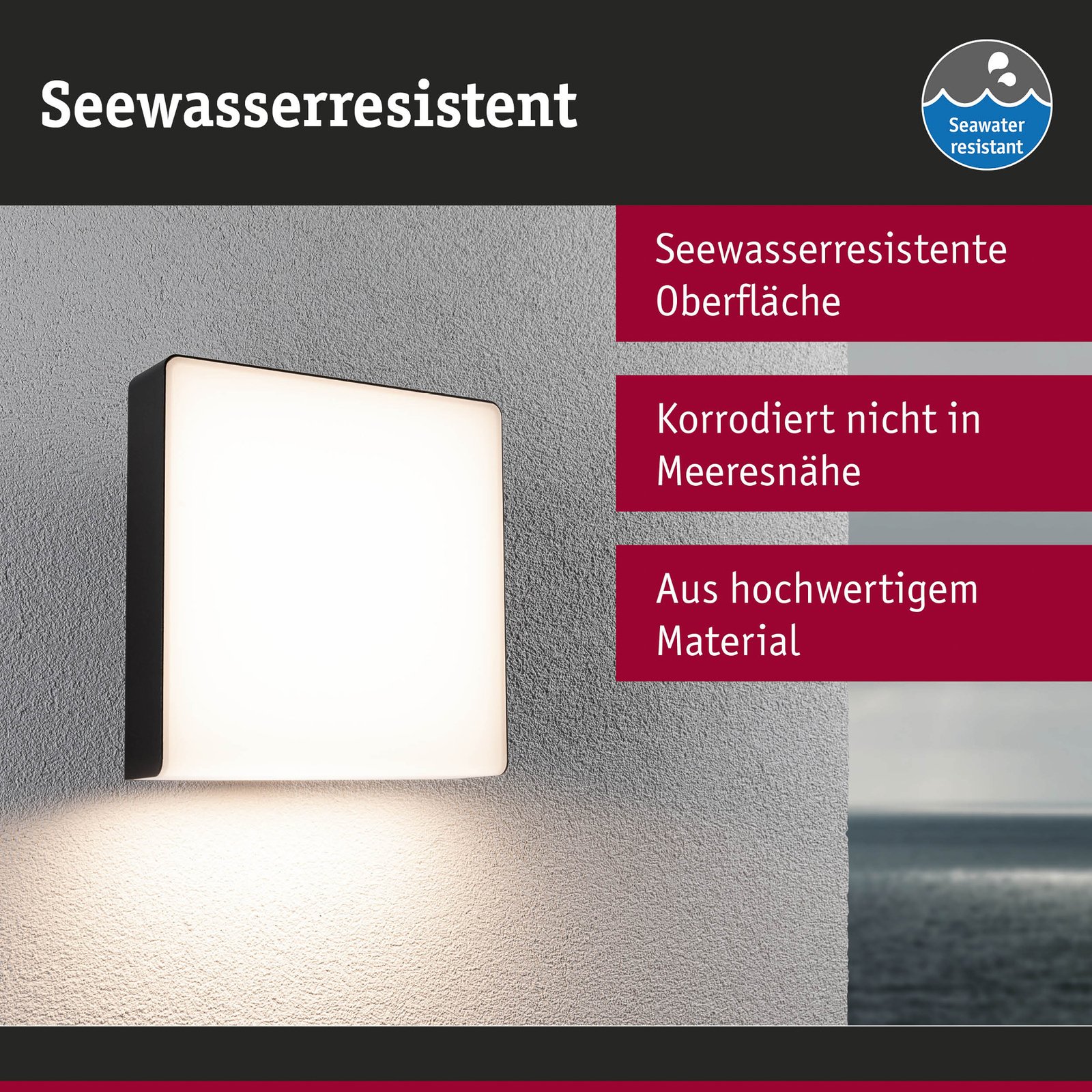Azalena Outdoor Wall Lamp SWR Anthracite - Paulmann