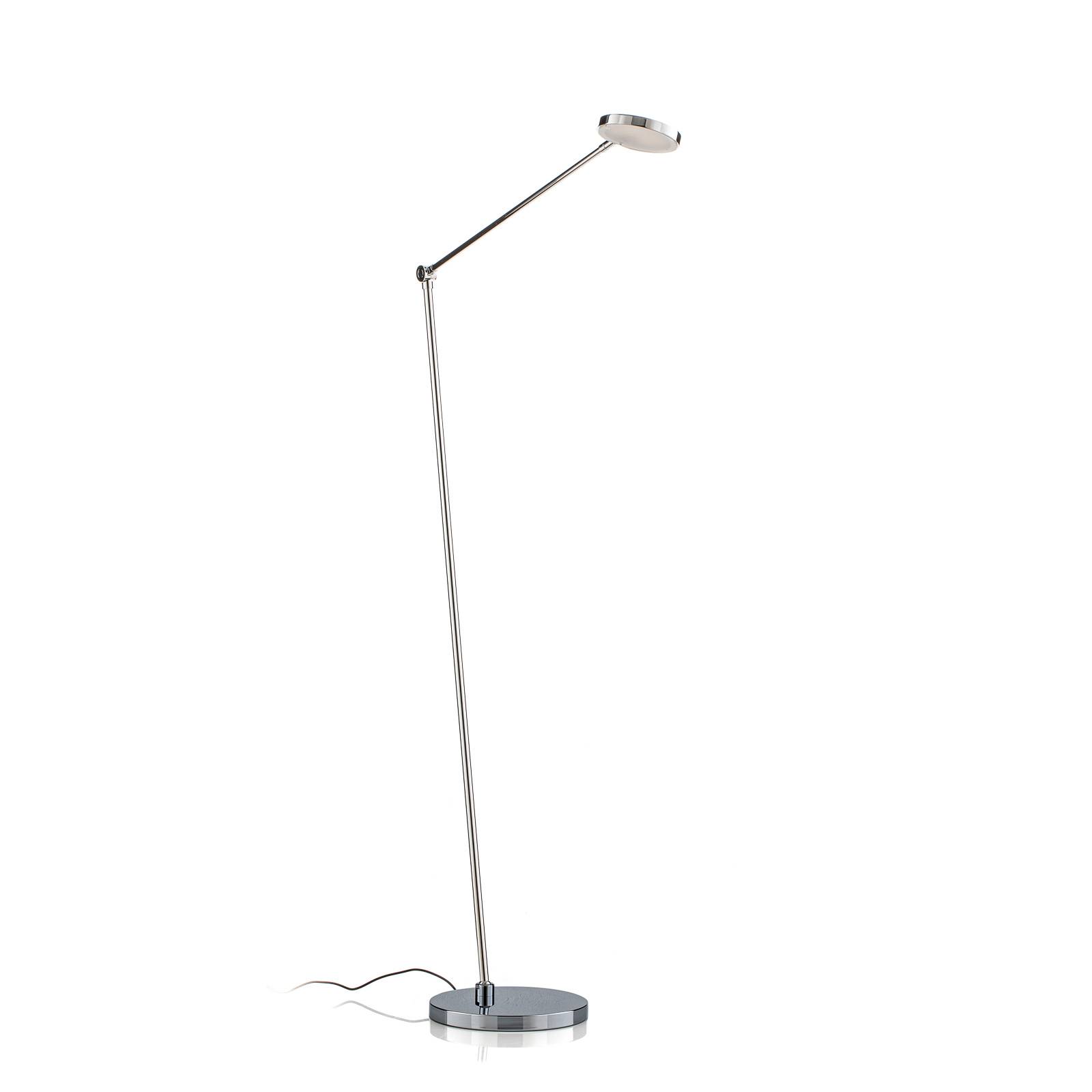 Lampadaire LED Thea-S commande gestuelle chromé