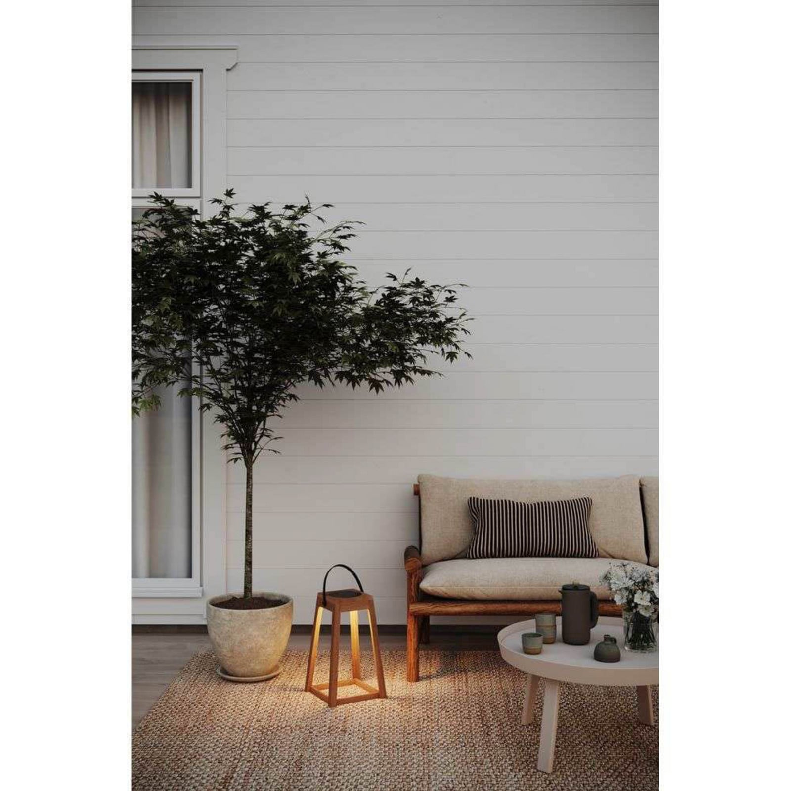 Nordic Solar Udendørs Lantern IP44 Oak Markslöjd - Terrasse - Træ - Lanterne