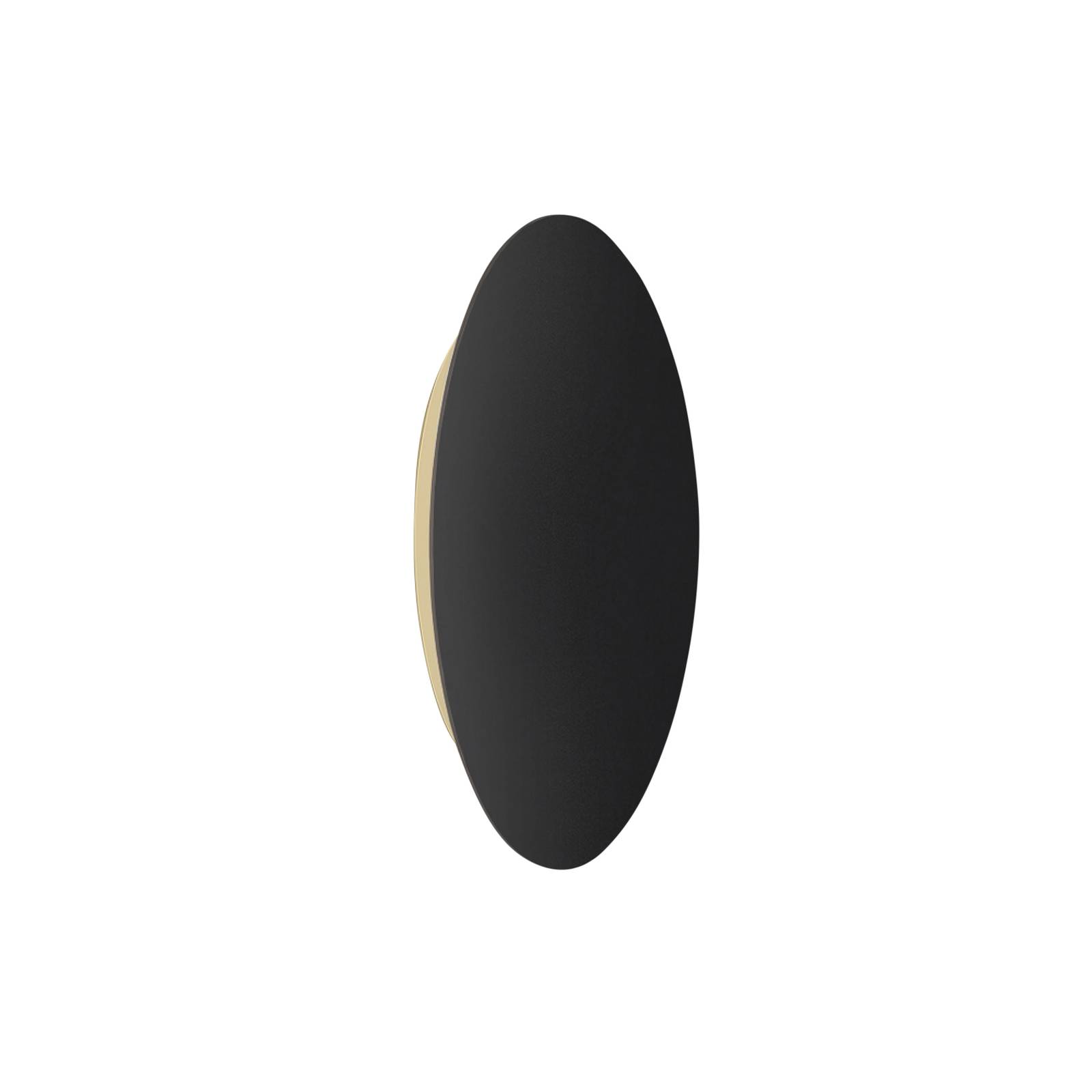 Escale Blade LED-Wandleuchte schwarz matt Ø 44 cm