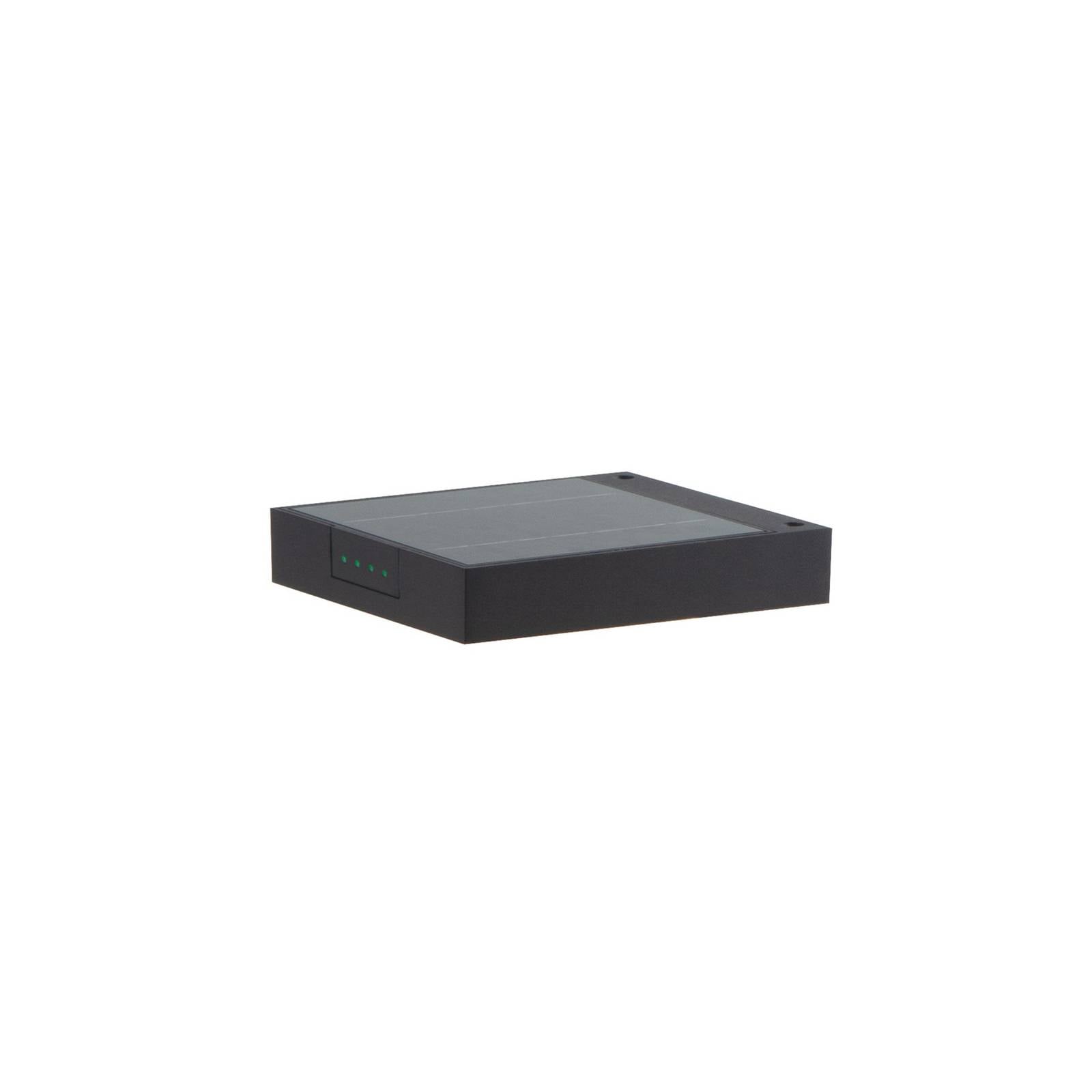 KLEWE LED-Solar-Wandleuchte ALA WALL, anthrazit, Alu, IP65