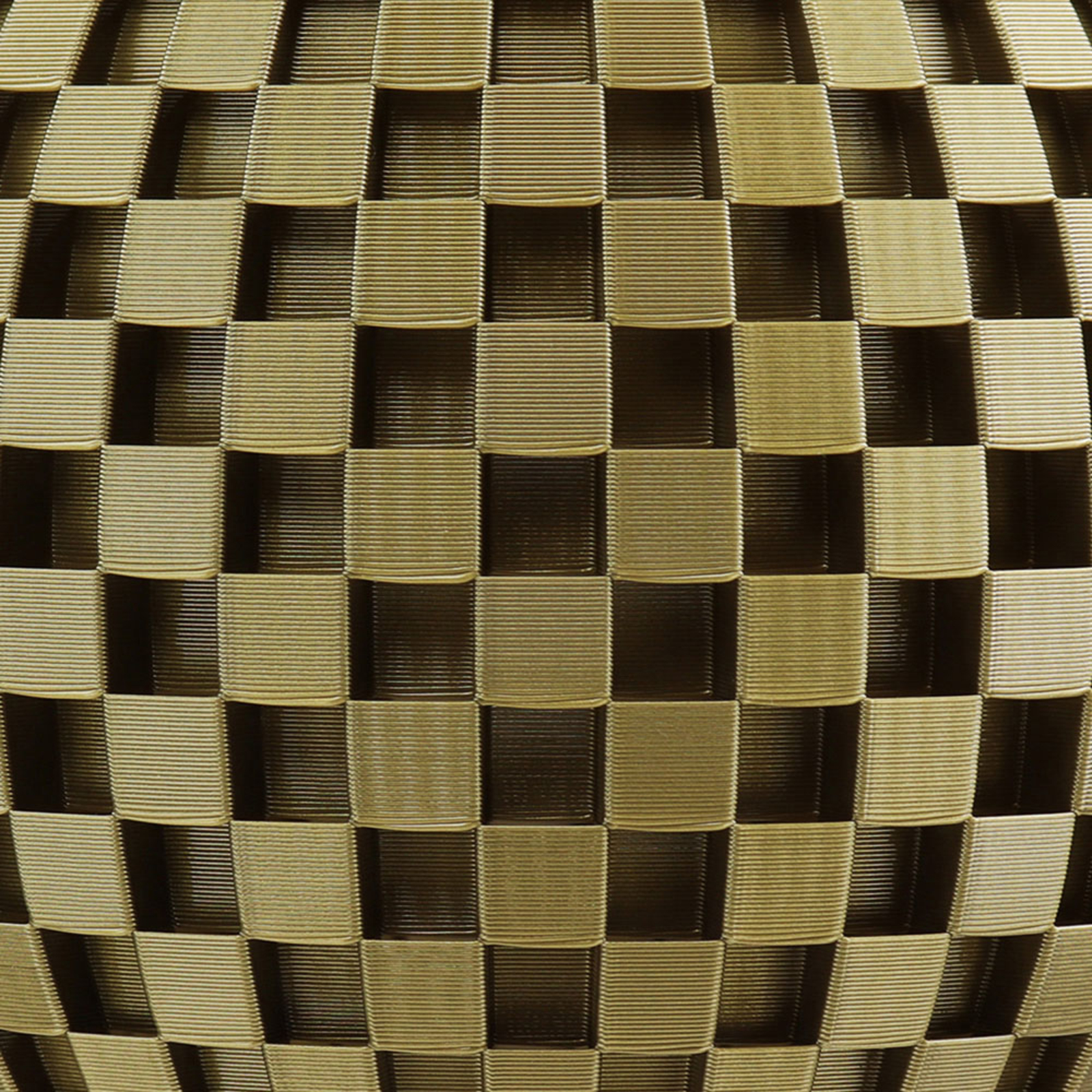 Stolní lampa Flechtwerk koule s nohou, zlatá