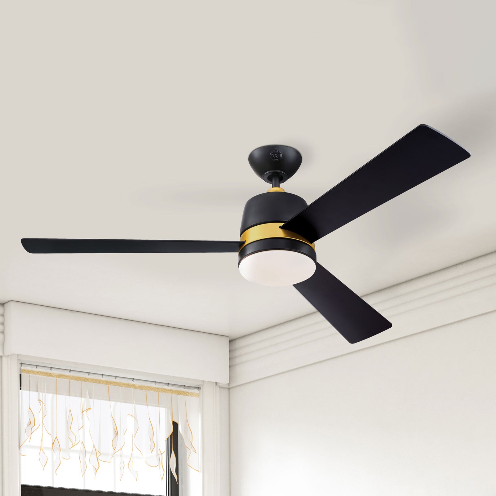 Tristan Deckenventilator mit Licht schwarz/Holz Westinghouse