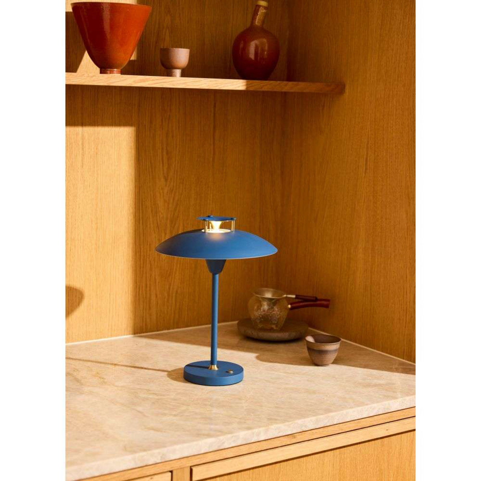 Stepp 1-2-3 Portable Candeeiro de Mesa IP54 Blue - Halo Design