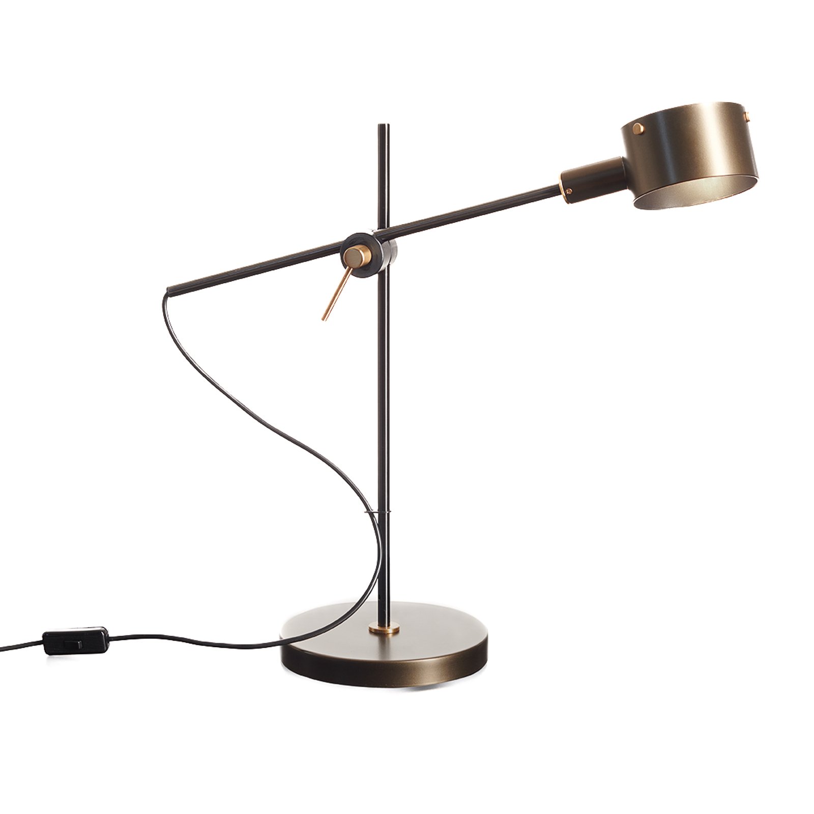 Oluce Go 252 LED-bordslampa, brons