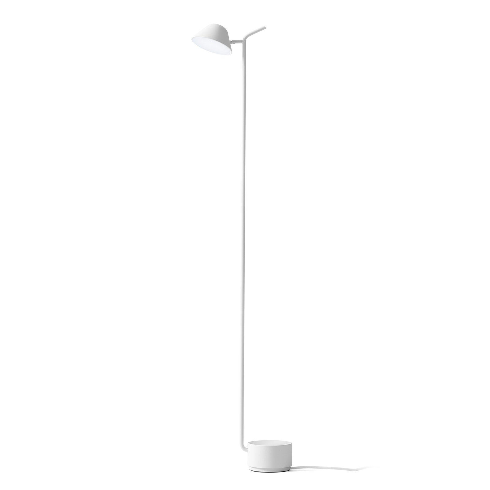 Audo Peek lampa stojąca LED, biała