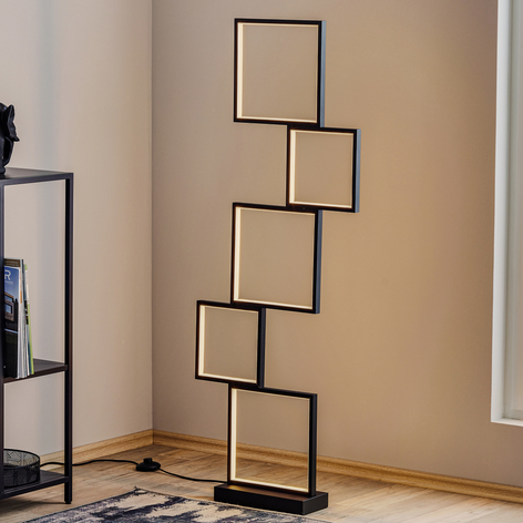 LED-gulvlampe Sorrento, dimbar i tre trinn