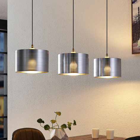 Lindby Dexin spisebord-hengelampe, 3 lyskilder