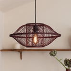 GOOD & MOJO Suspension Maui, rouge, Ø 50 cm, bambou, E27