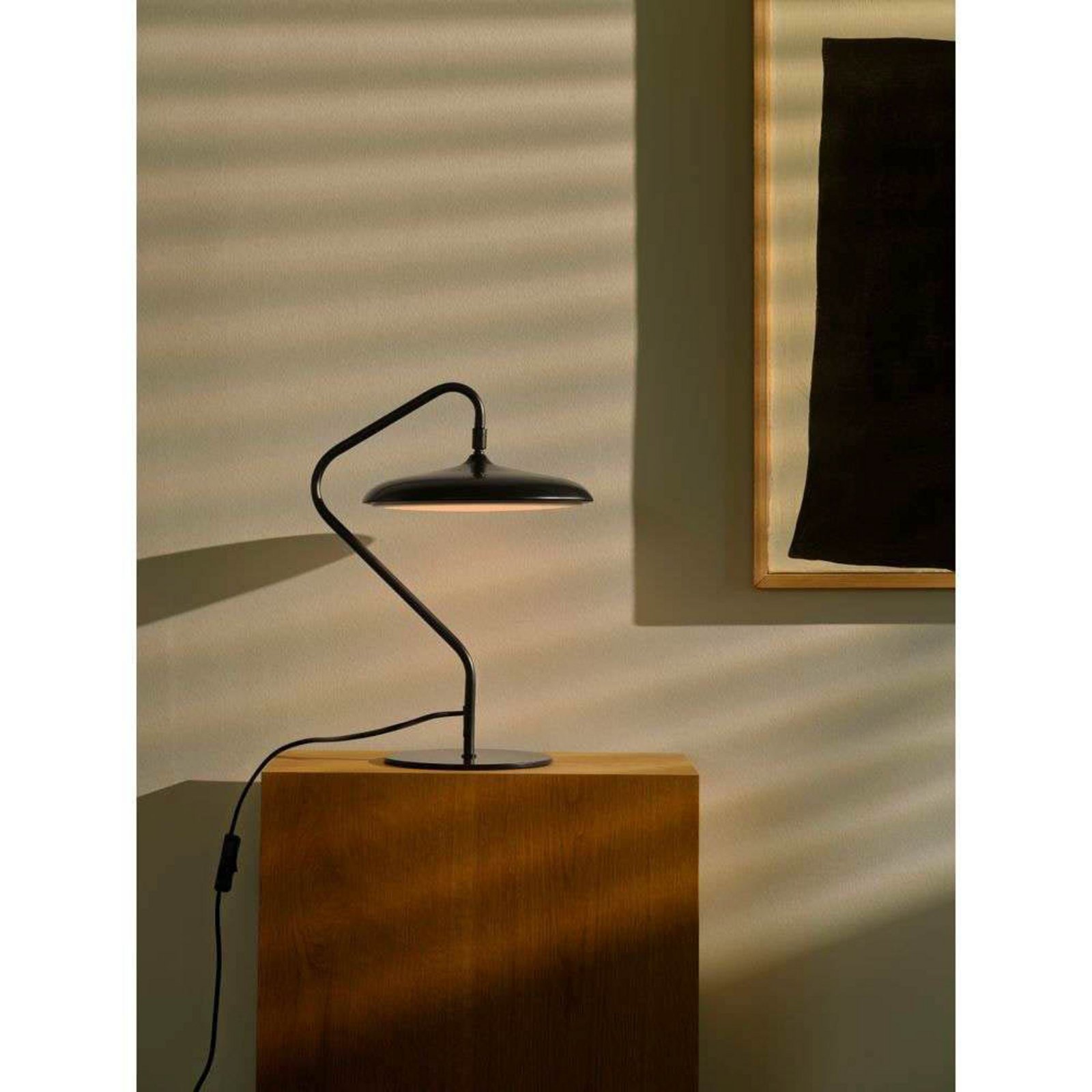 LED επιτραπέζια λάμπα Artist, μαύρη, ύψος 41 cm, μέταλλο