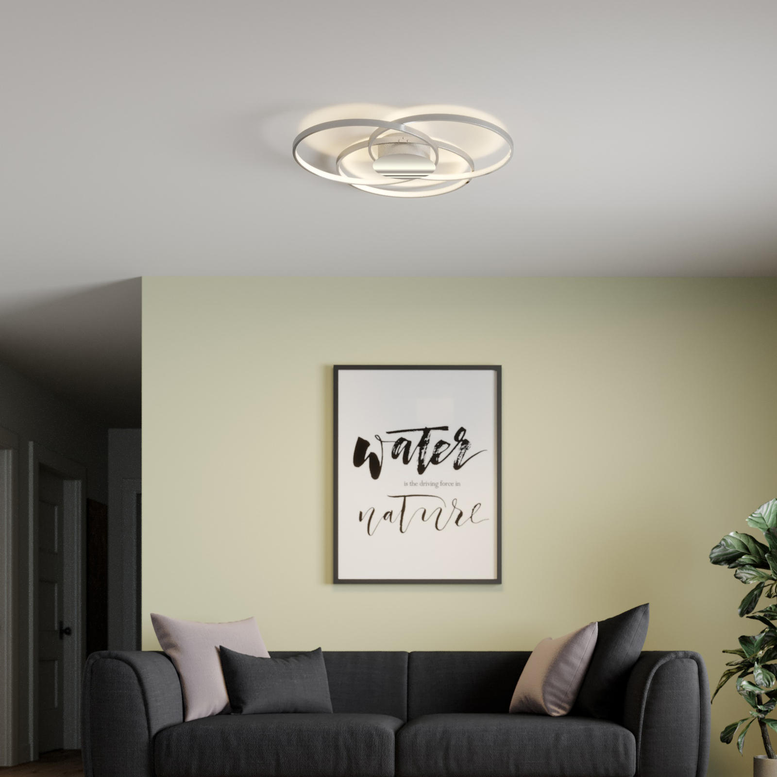 Lindby Riley lámpara de techo LED atenuable